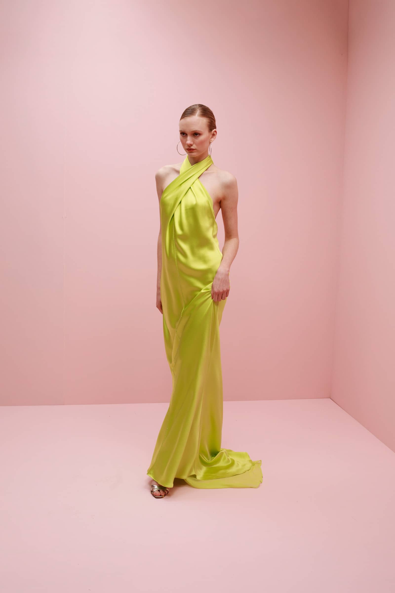 Olivia Embroidered Silk Dress made by Francesca Miranda