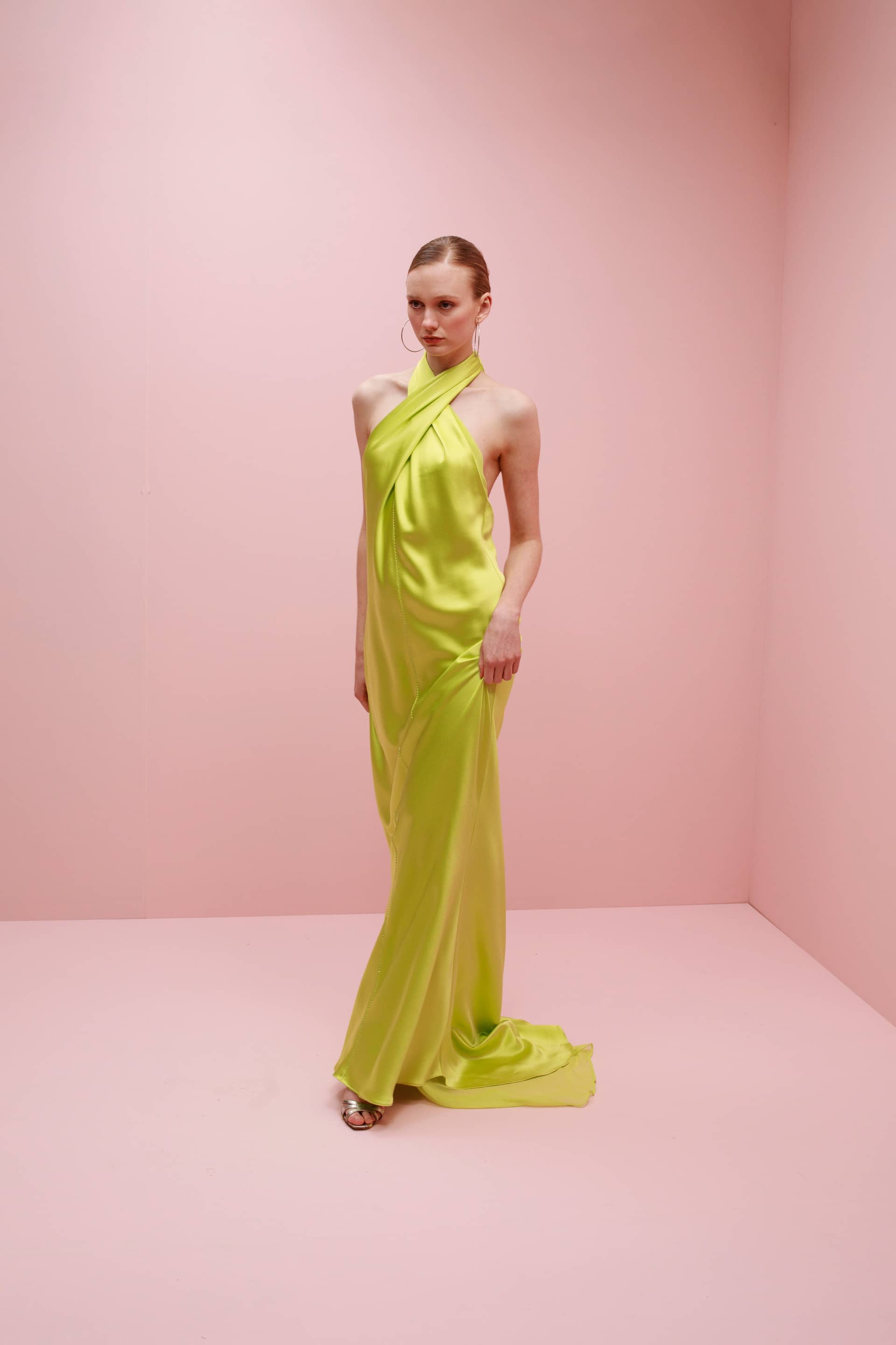 Olivia Embroidered Silk Dress made by Francesca Miranda