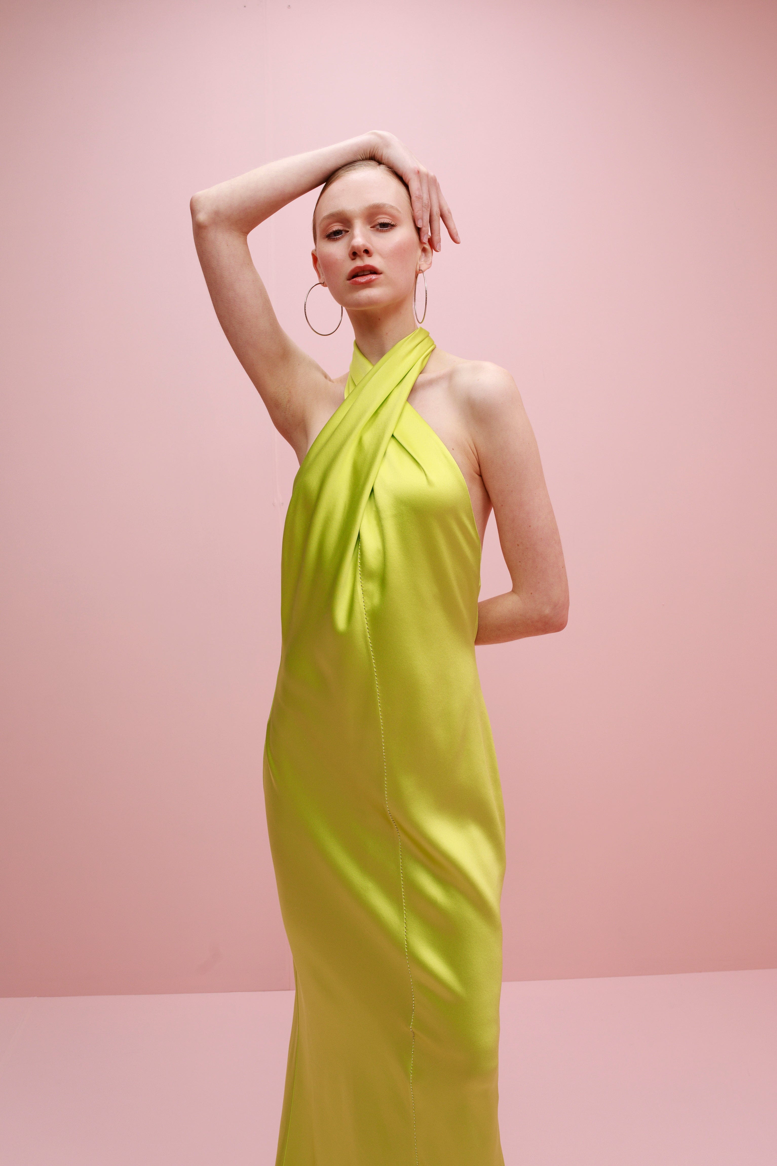 Olivia Embroidered Silk Dress made by Francesca Miranda