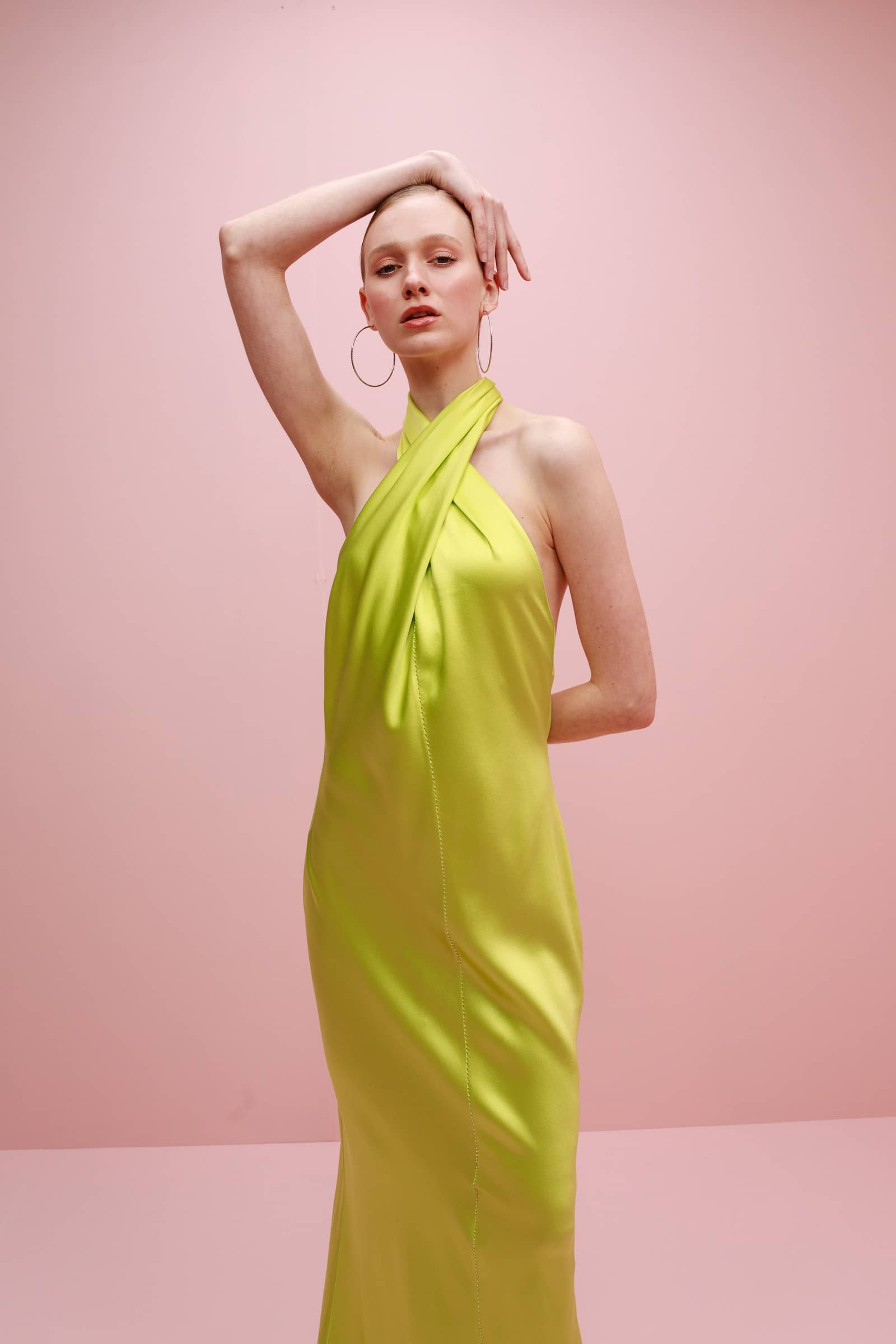 Olivia Embroidered Silk Dress made by Francesca Miranda