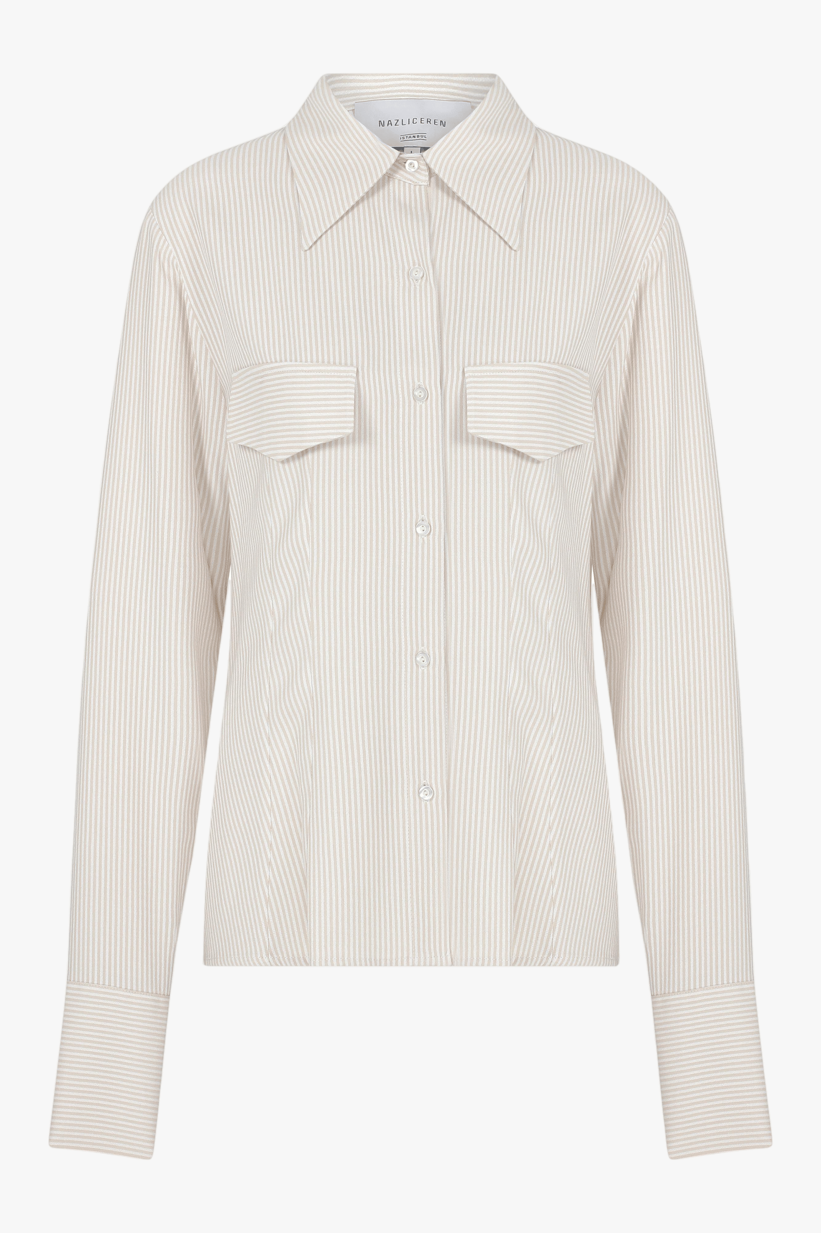 Mena Cuff Detailed Shirt made by Nazli Ceren