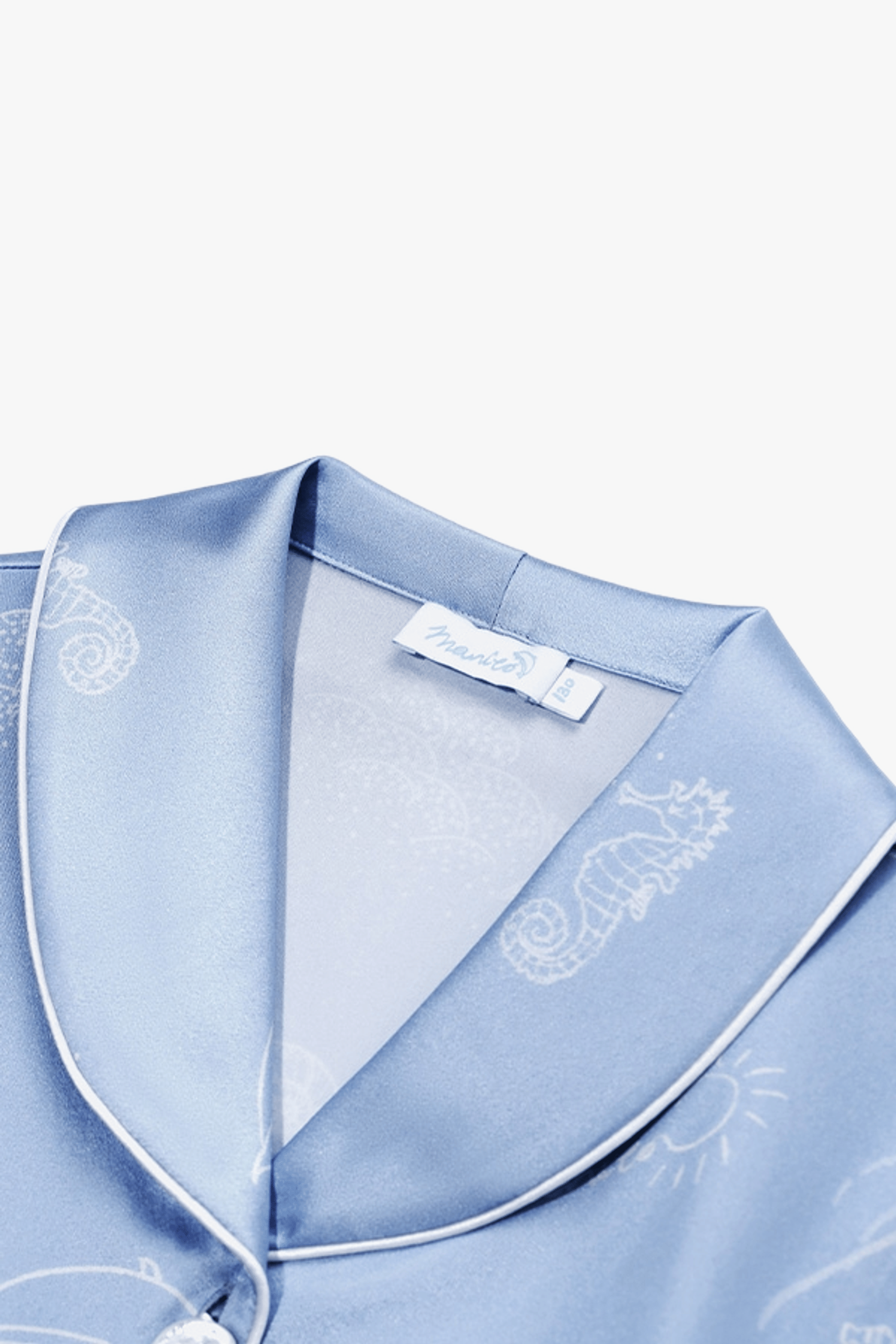 Ocean Blue Kid's Pajama Set made by MANITO