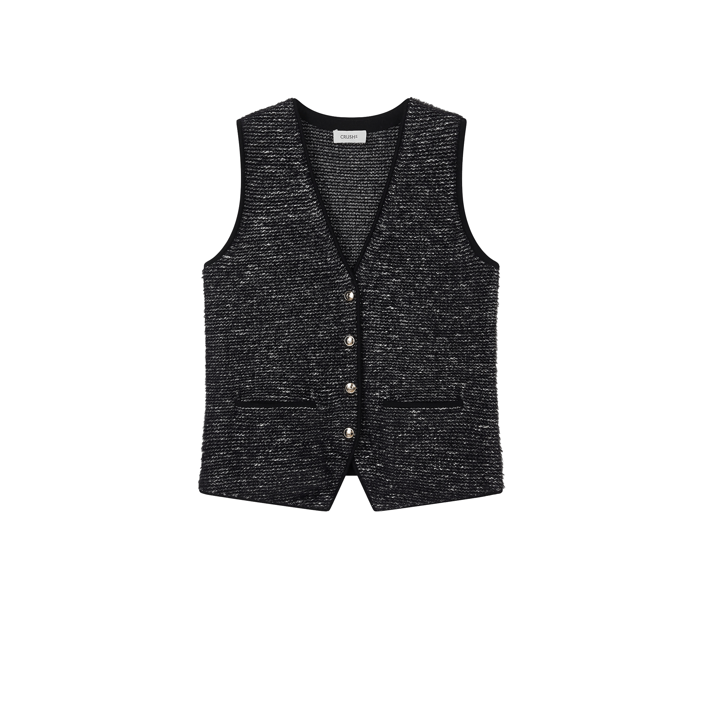BOUCLÉ JACQUARD WAISTCOAT made by CRUSH Collection