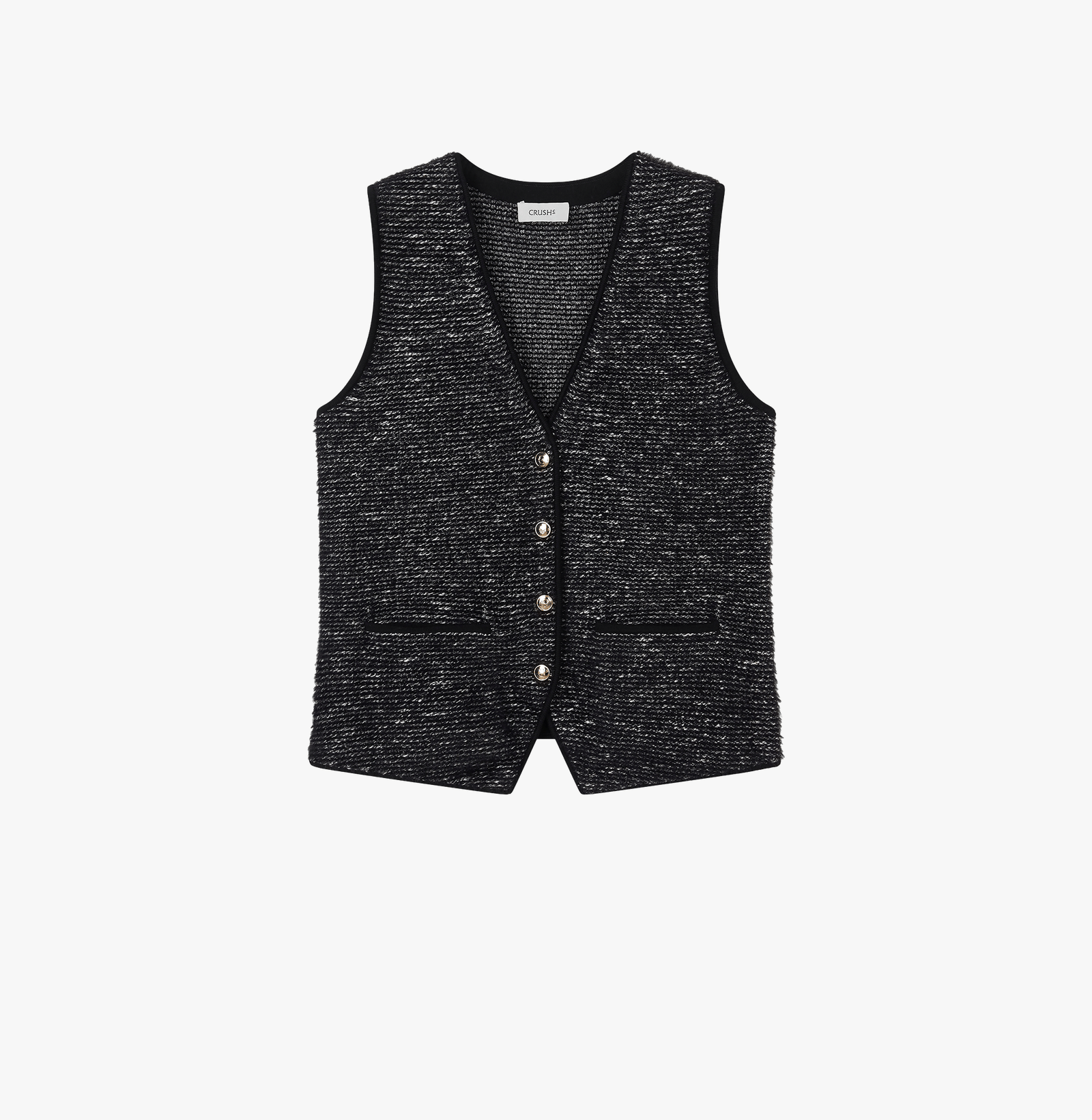 BOUCLÉ JACQUARD WAISTCOAT made by CRUSH Collection