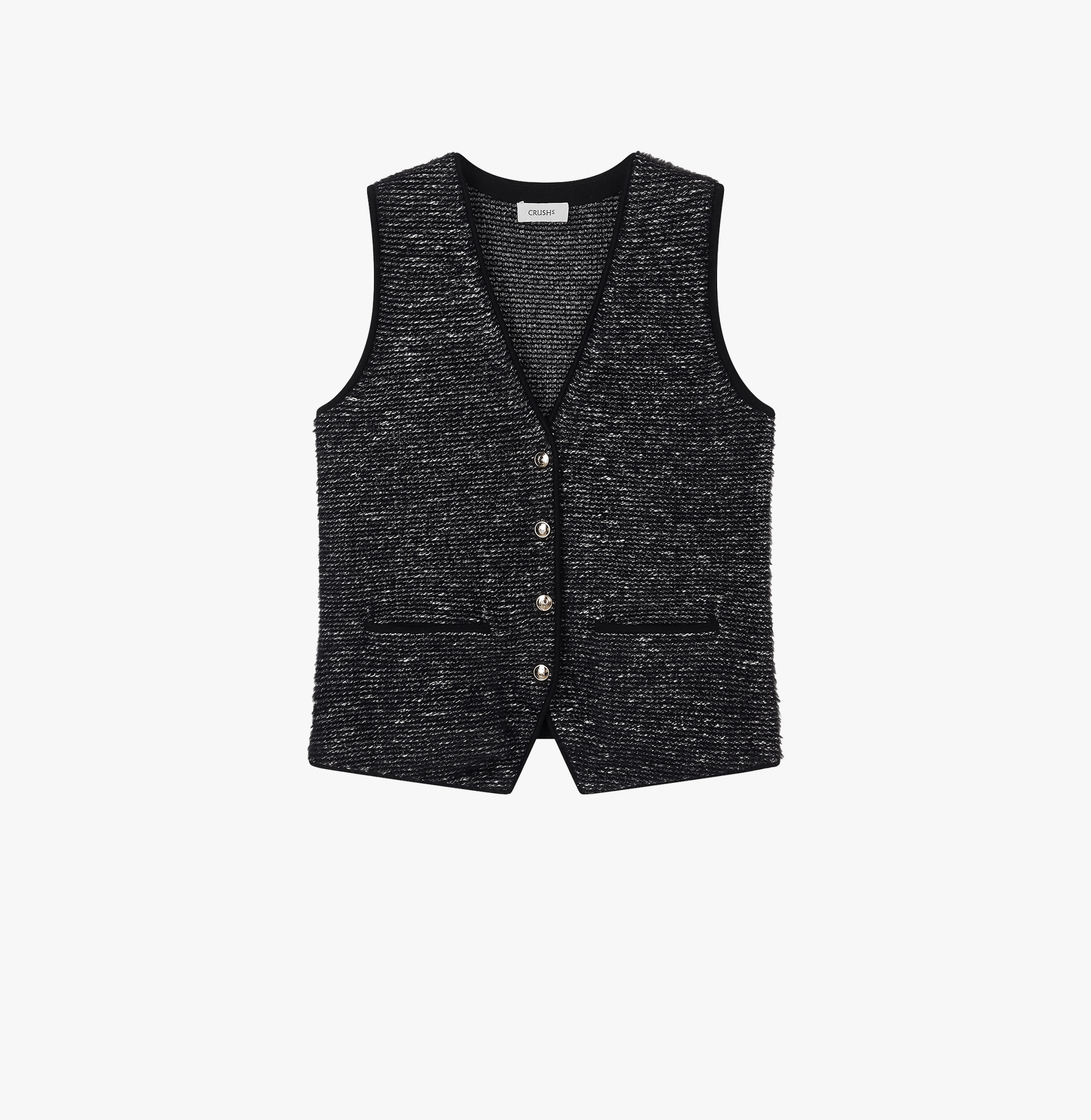 BOUCLÉ JACQUARD WAISTCOAT made by CRUSH Collection