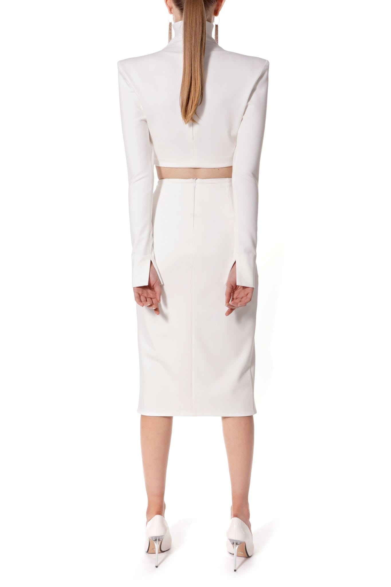 Skirt Salma Ecru White made by HALEWSKI