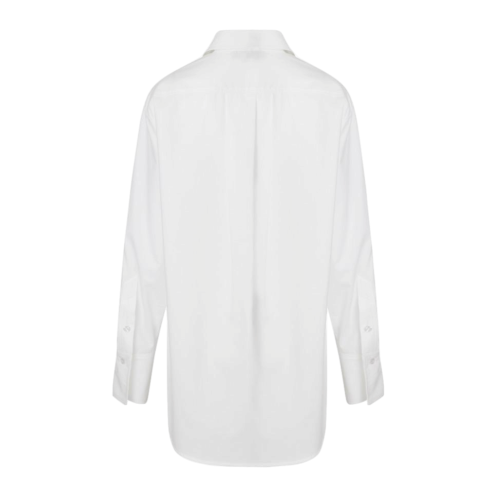 Oversized Cotton Shirt Agneta White made by Vesna W