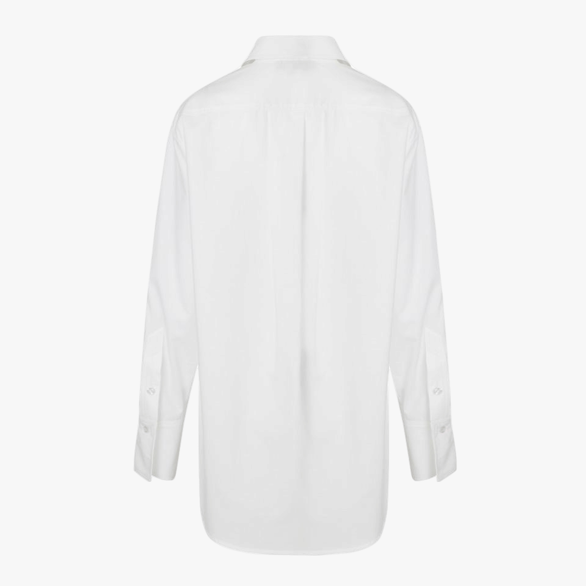Oversized Cotton Shirt Agneta White made by Vesna W