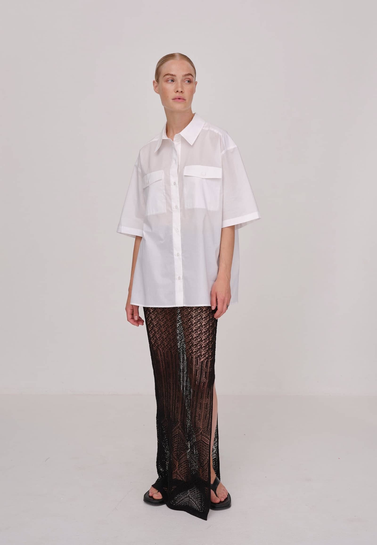 Helle Shirt - White made by HERSKIND