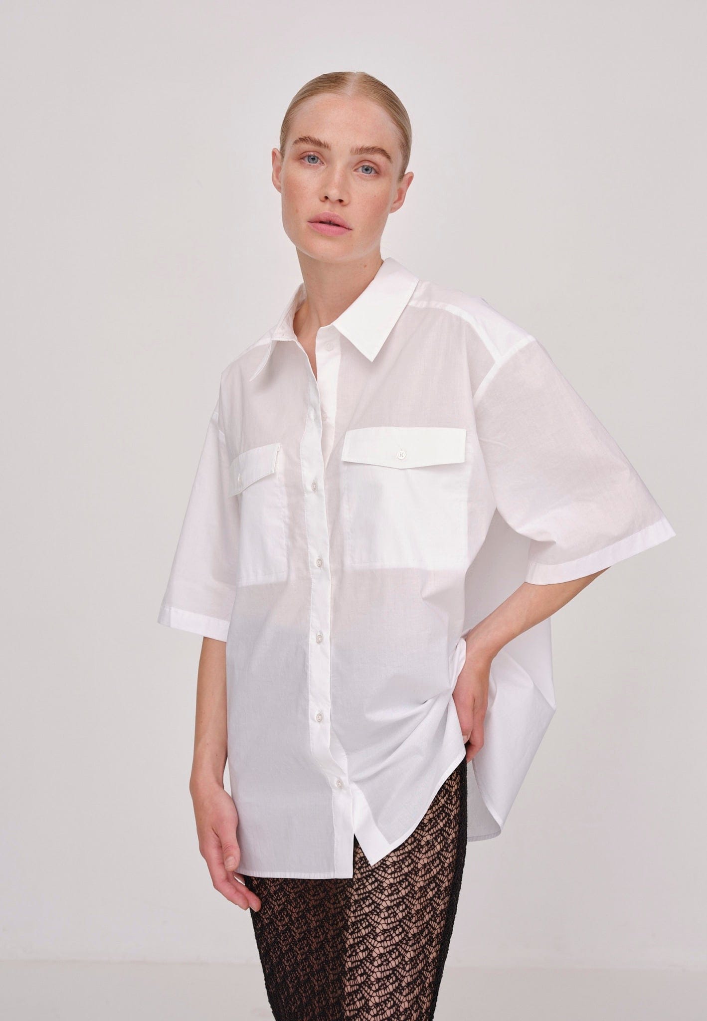 Helle Shirt - White made by HERSKIND