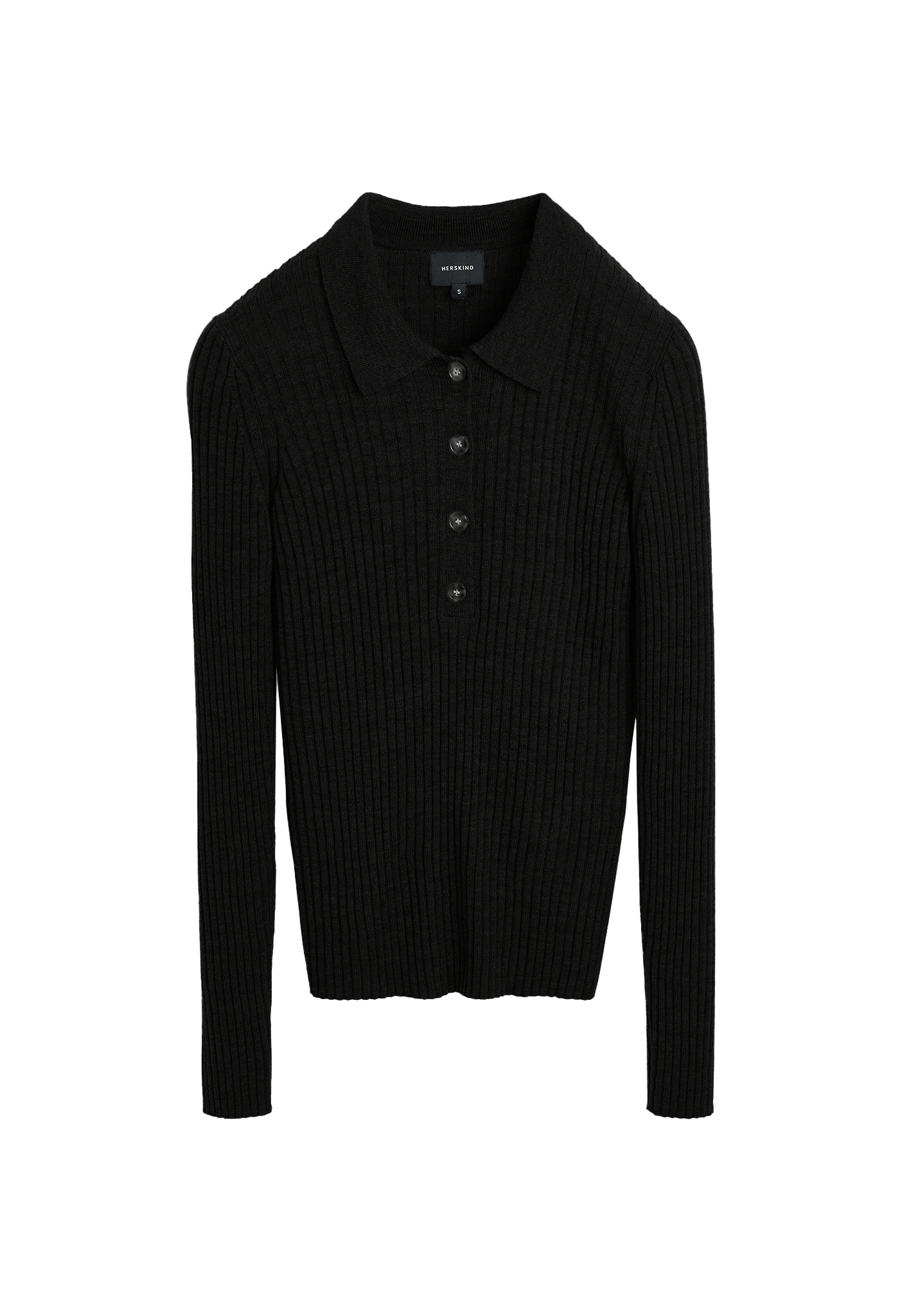 Cadee Blouse Merino Wool - Black made by HERSKIND