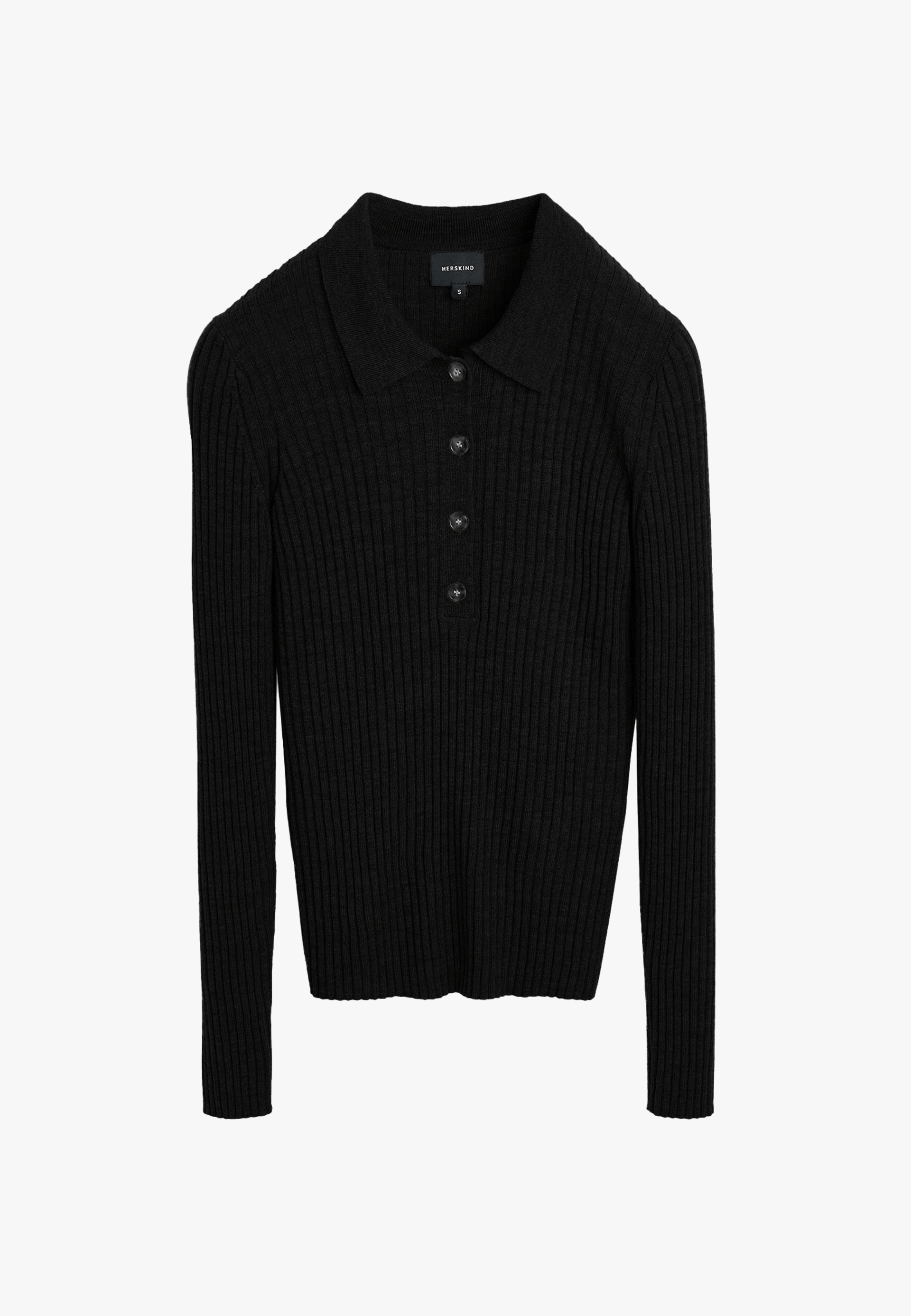 Cadee Blouse Merino Wool - Black made by HERSKIND