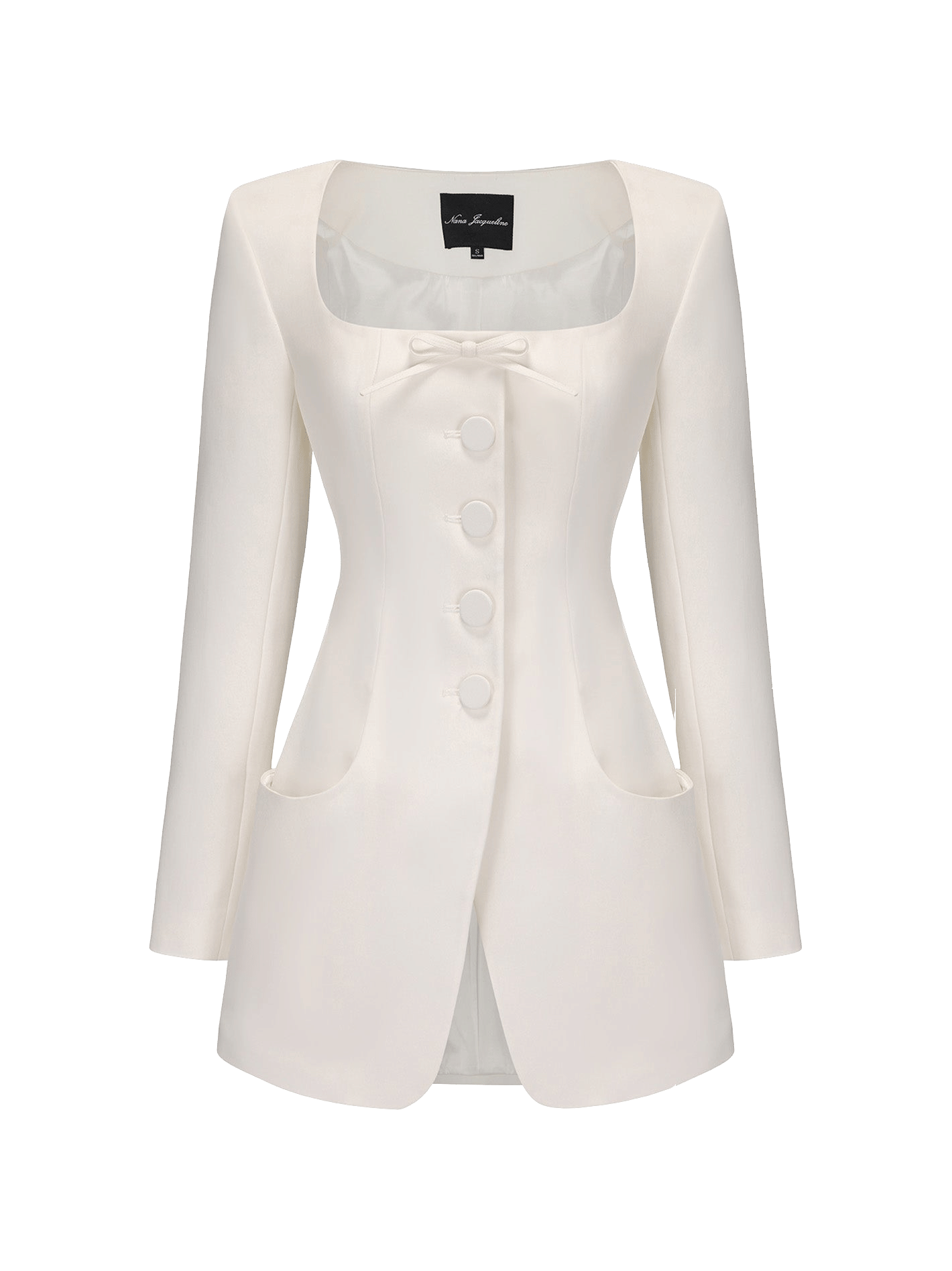 Tiffani Blazer (White) made by Nana Jacqueline