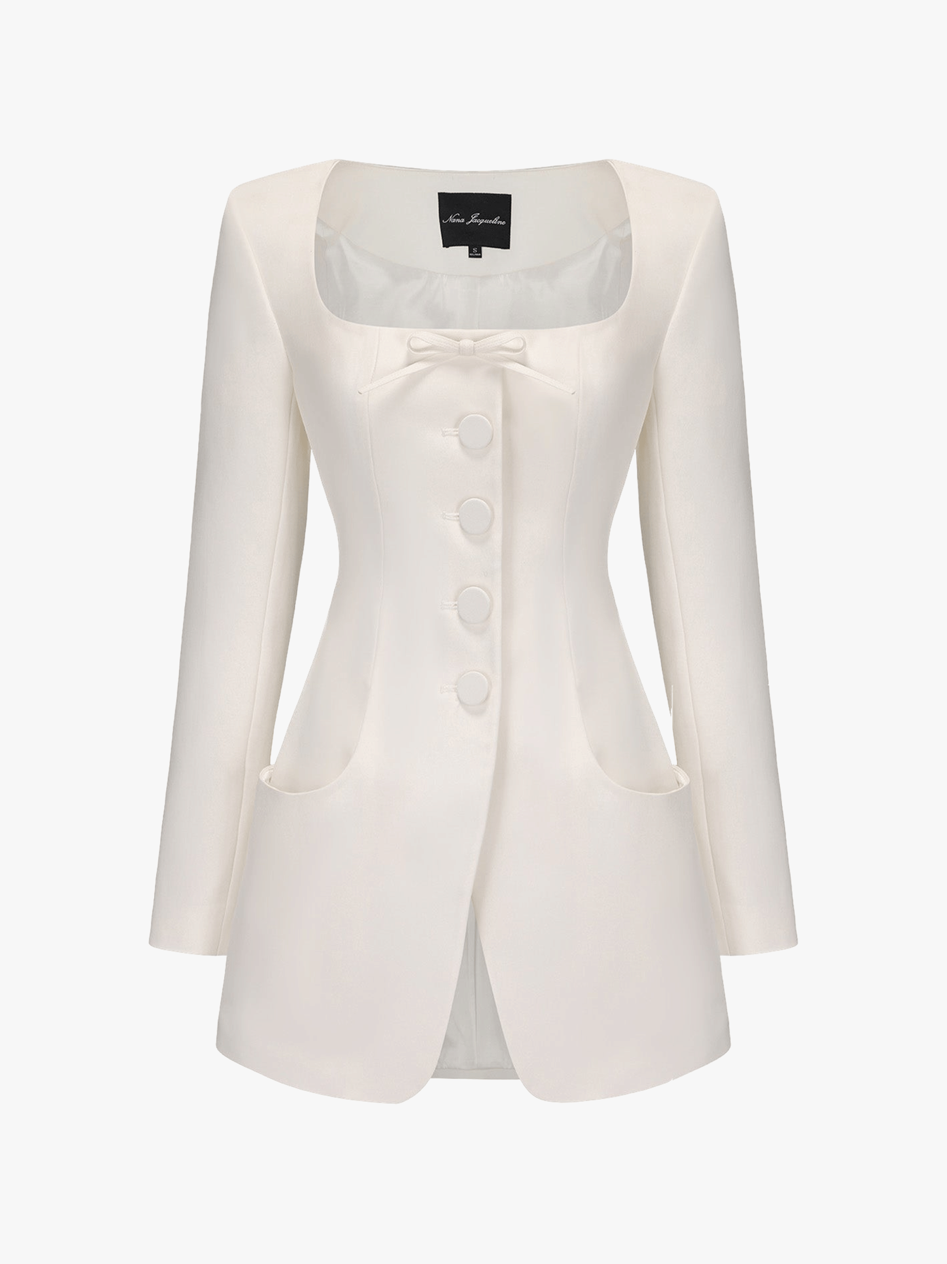 Tiffani Blazer (White) made by Nana Jacqueline