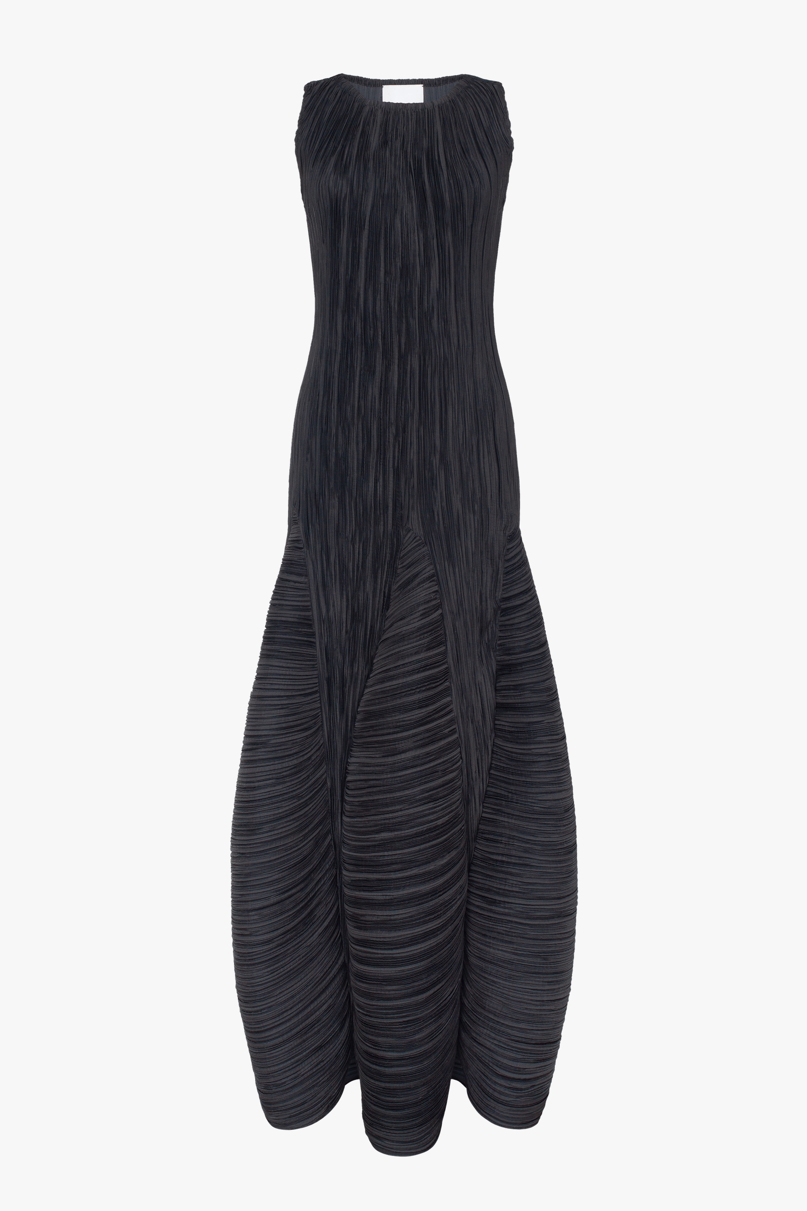 Maxi sleeveless pleated DRESS made by Tamar Keburia