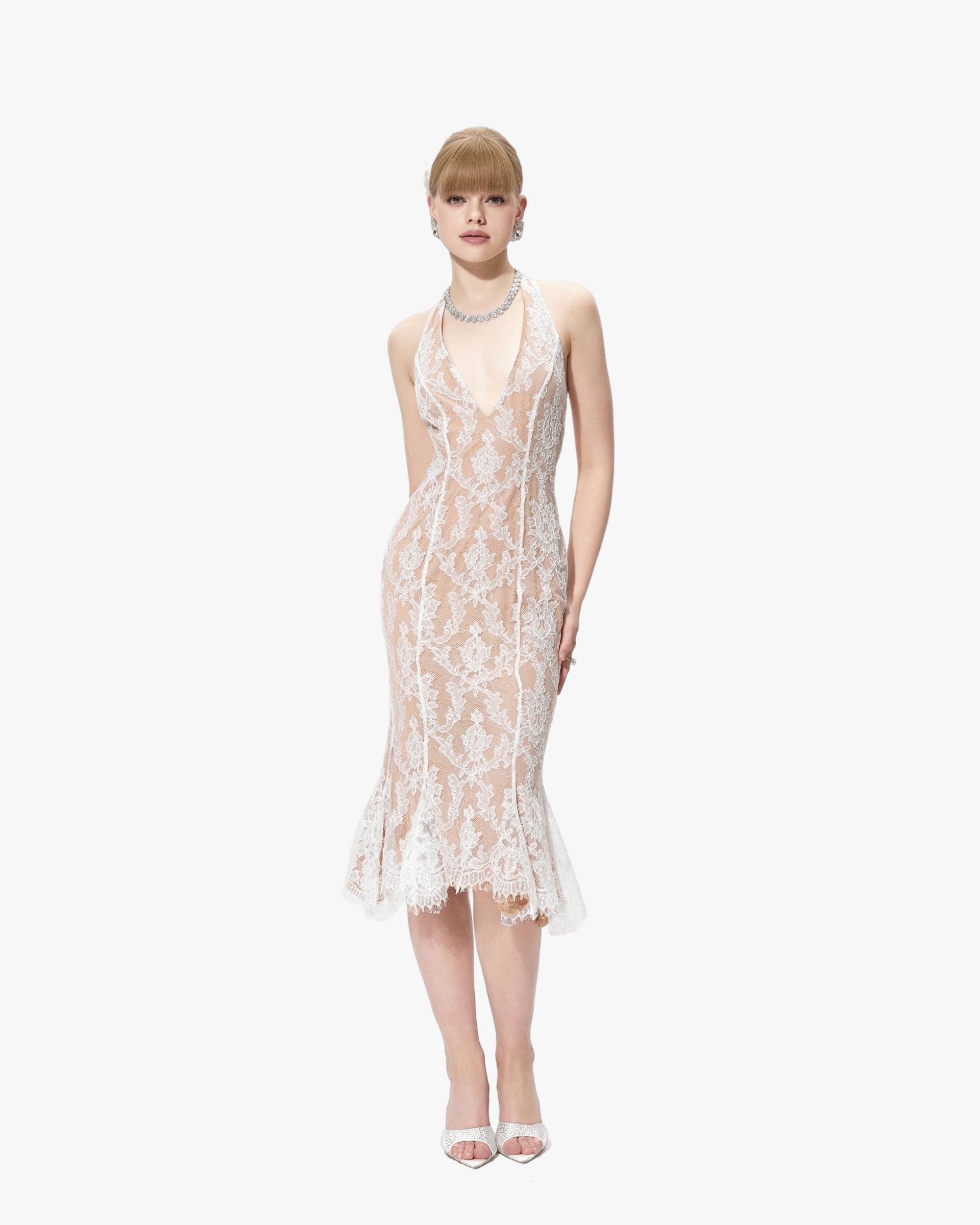 Fiona Dress (White Lace) made by Nana Jacqueline