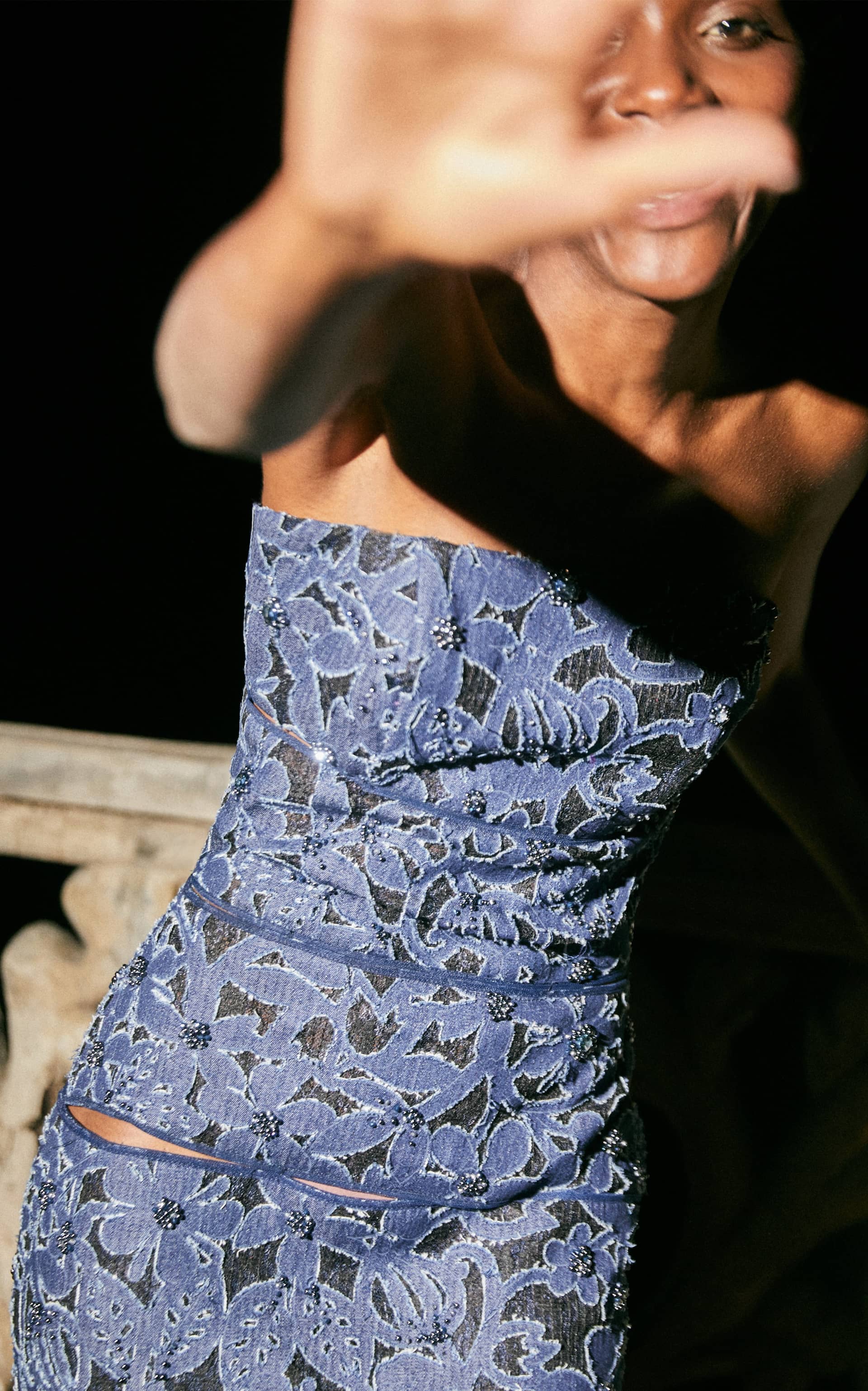 Flora Indigo Denim Dress made by Francesca Miranda