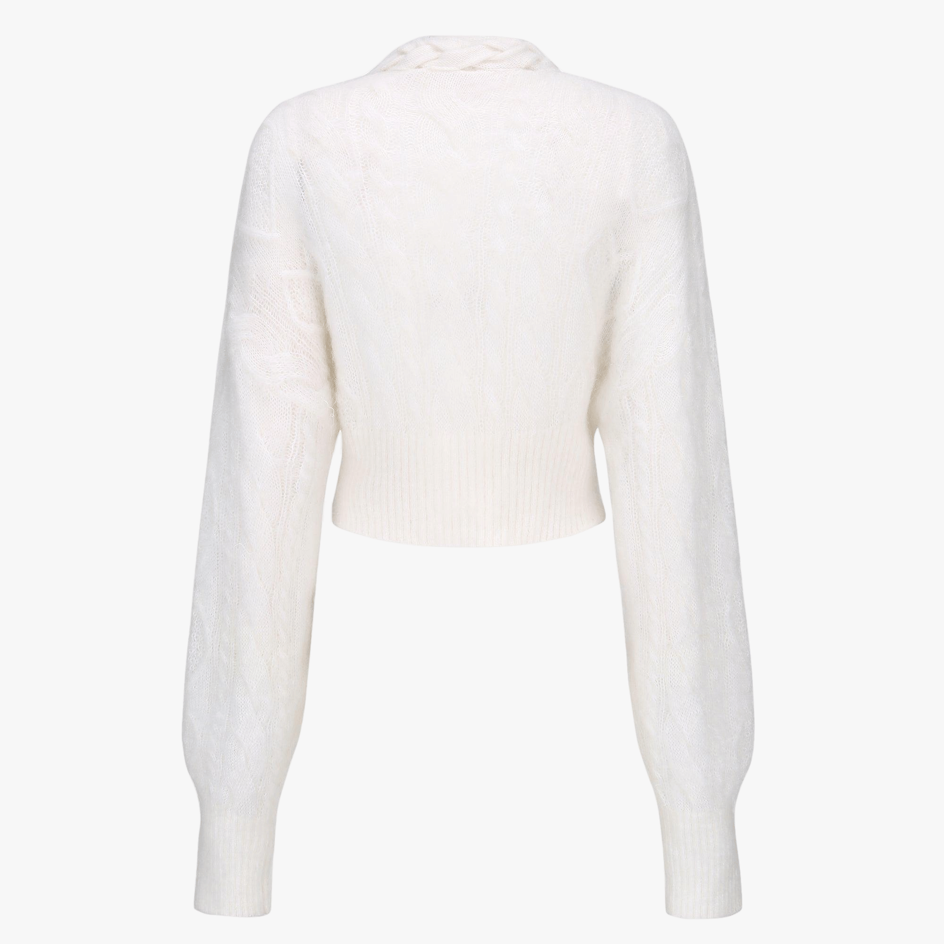 Carmen Diamond Knit Sweater (White) (Final Sale) in White made by Nana Jacqueline