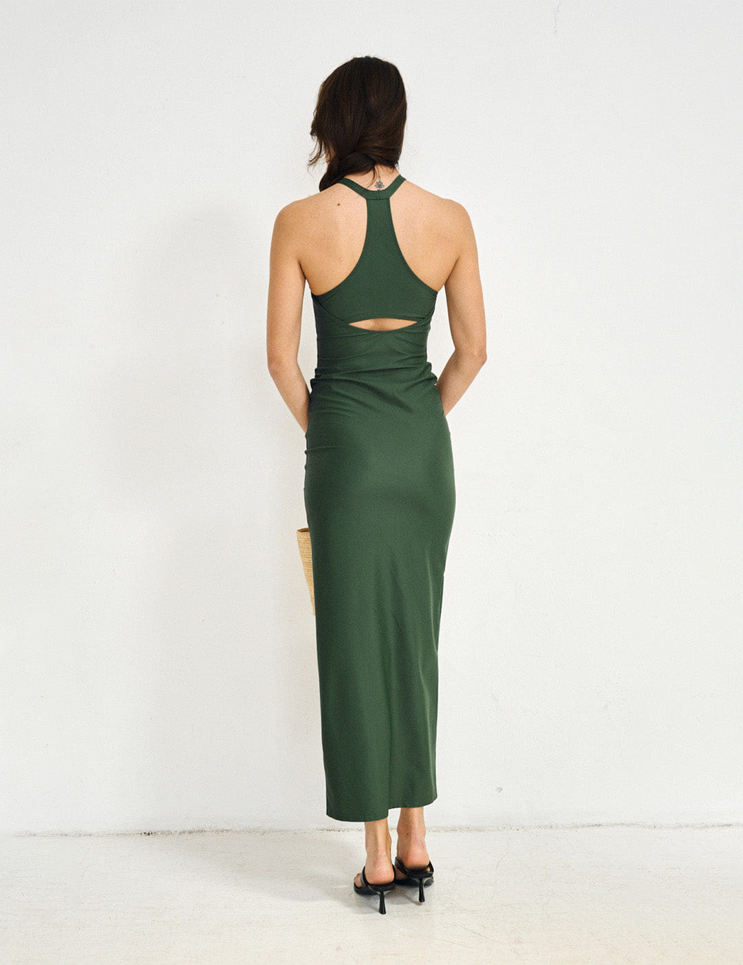 OLIVIA - MAXI DRESS GREEN made by 710 Studio