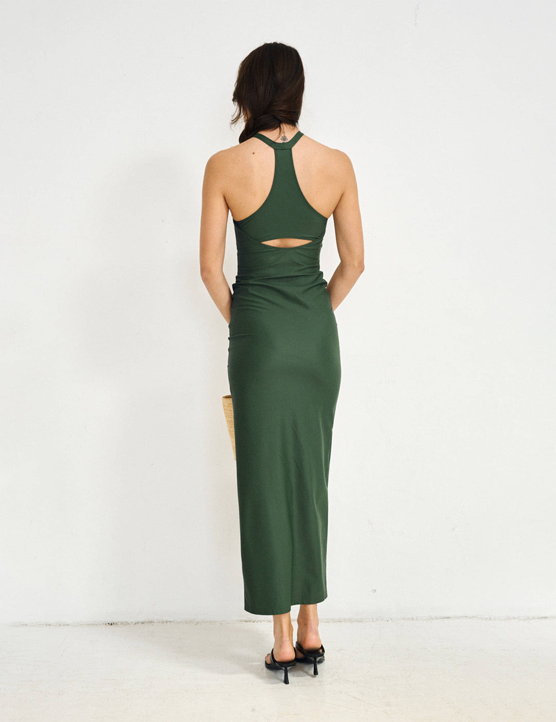 OLIVIA - MAXI DRESS GREEN made by 710 Studio