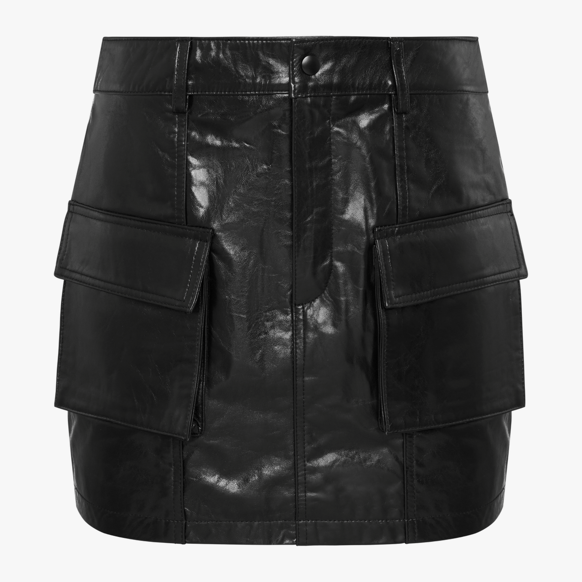 Mini Skirt Made Of Patent Leather made by YAVORSKA
