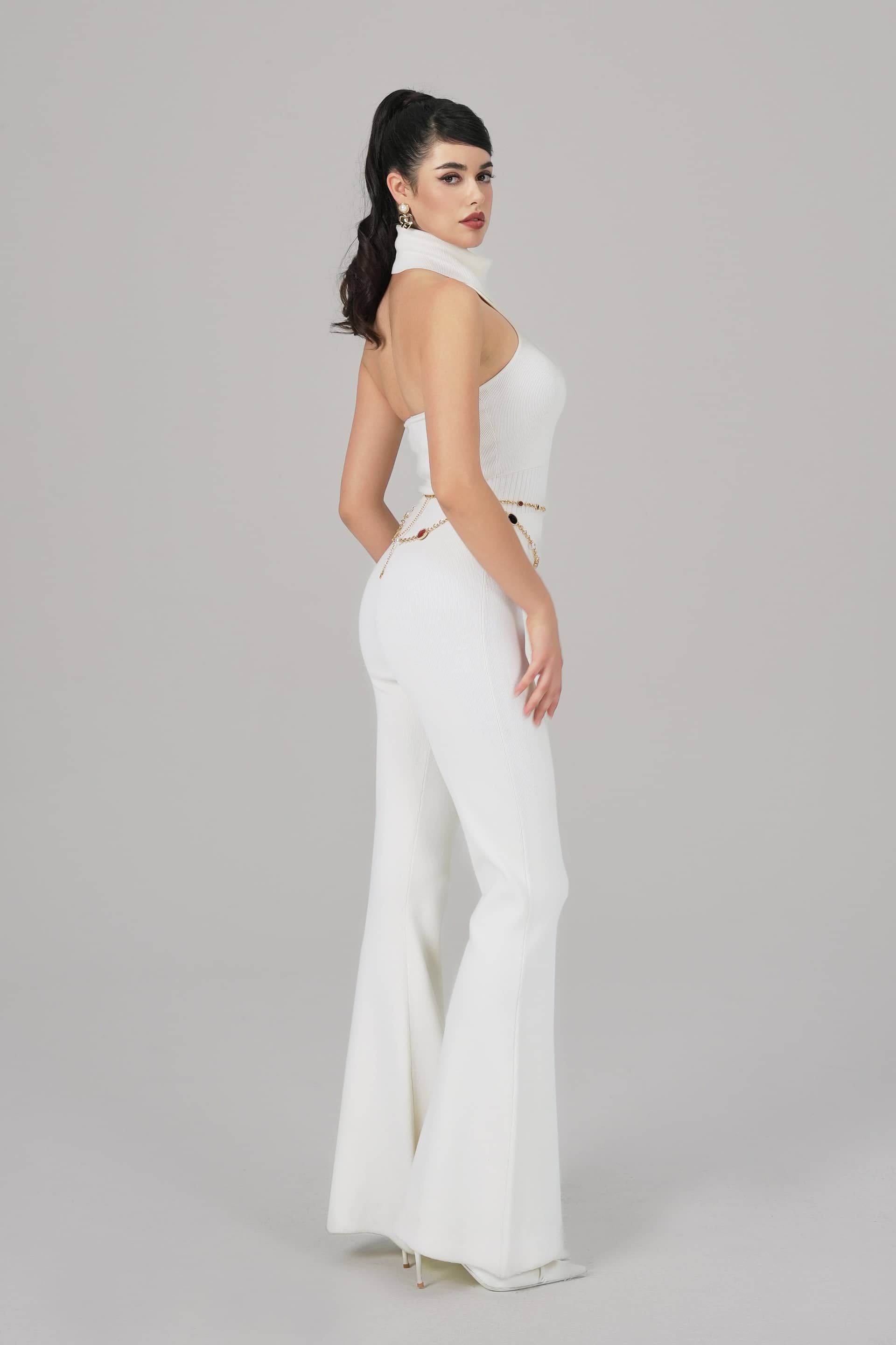 Gwen Jumpsuit (White) made by Nana Jacqueline