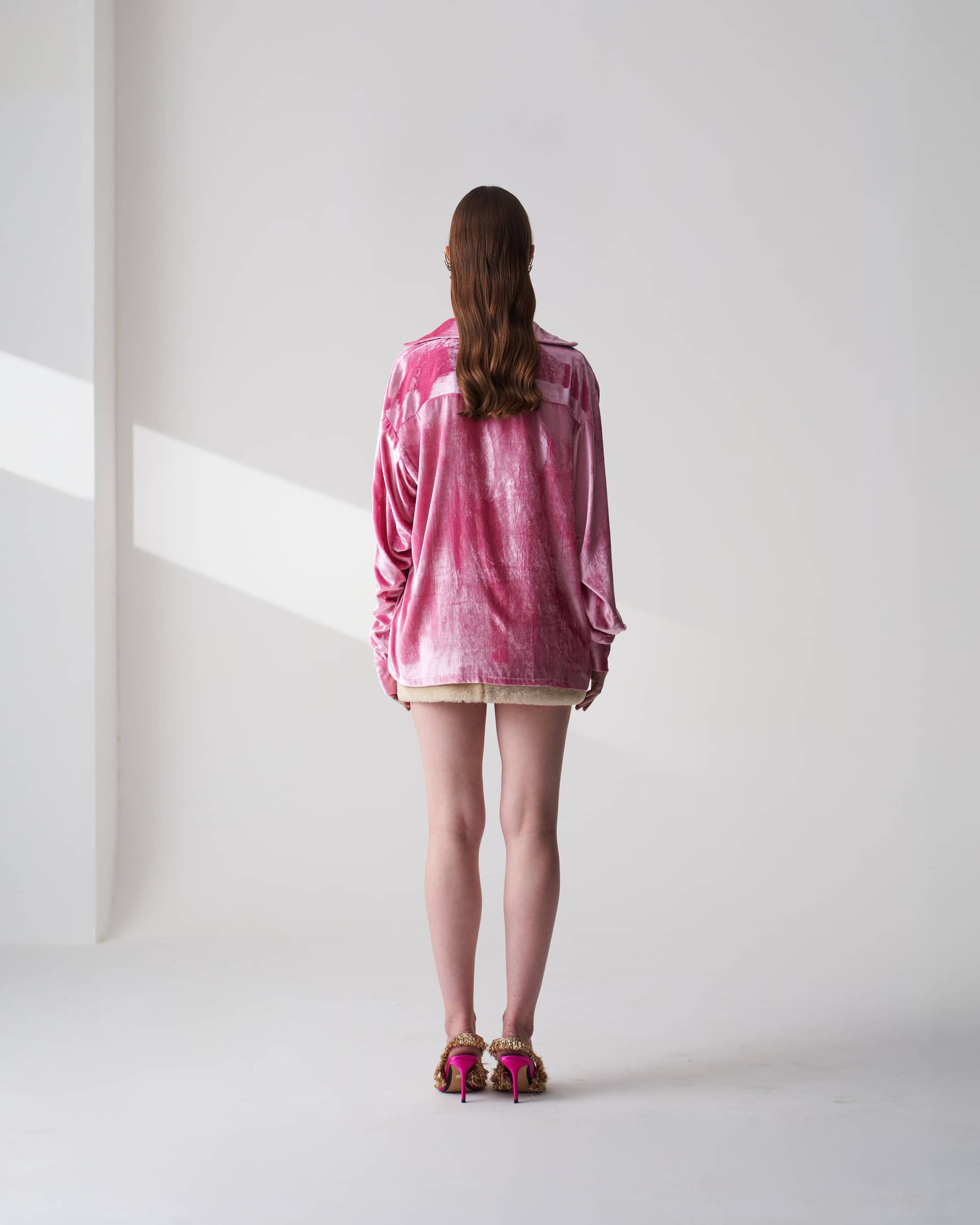 Velvet Silk Blend Shirt made by Szabo Sihag