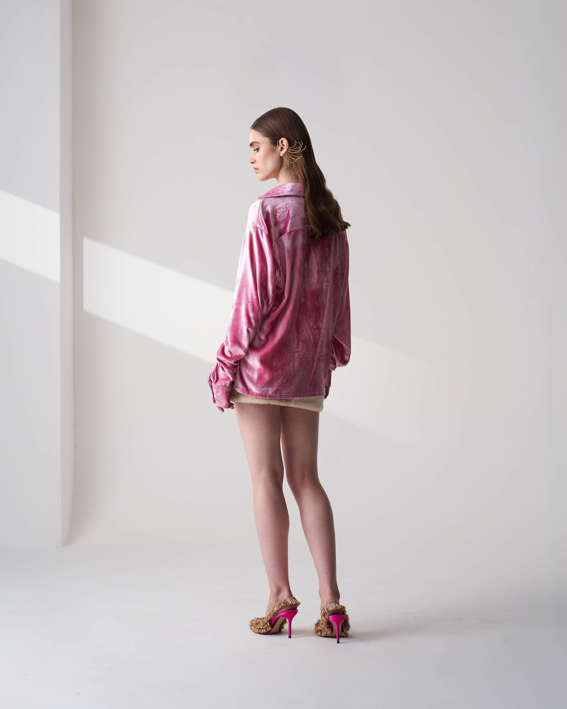 Velvet Silk Blend Shirt made by Szabo Sihag