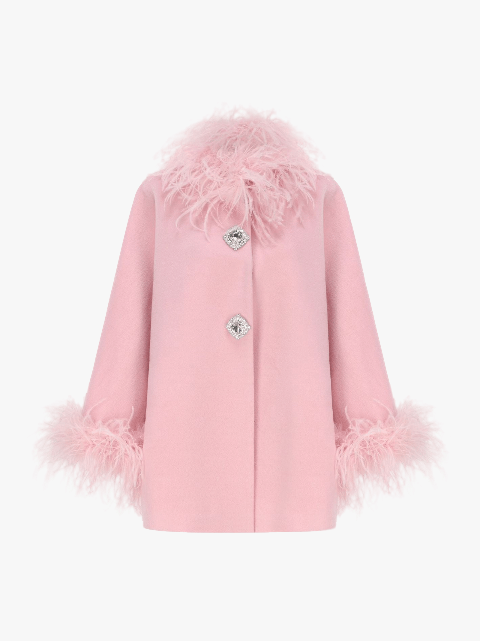 Angelica Feather Coat (Pink) made by Nana Jacqueline