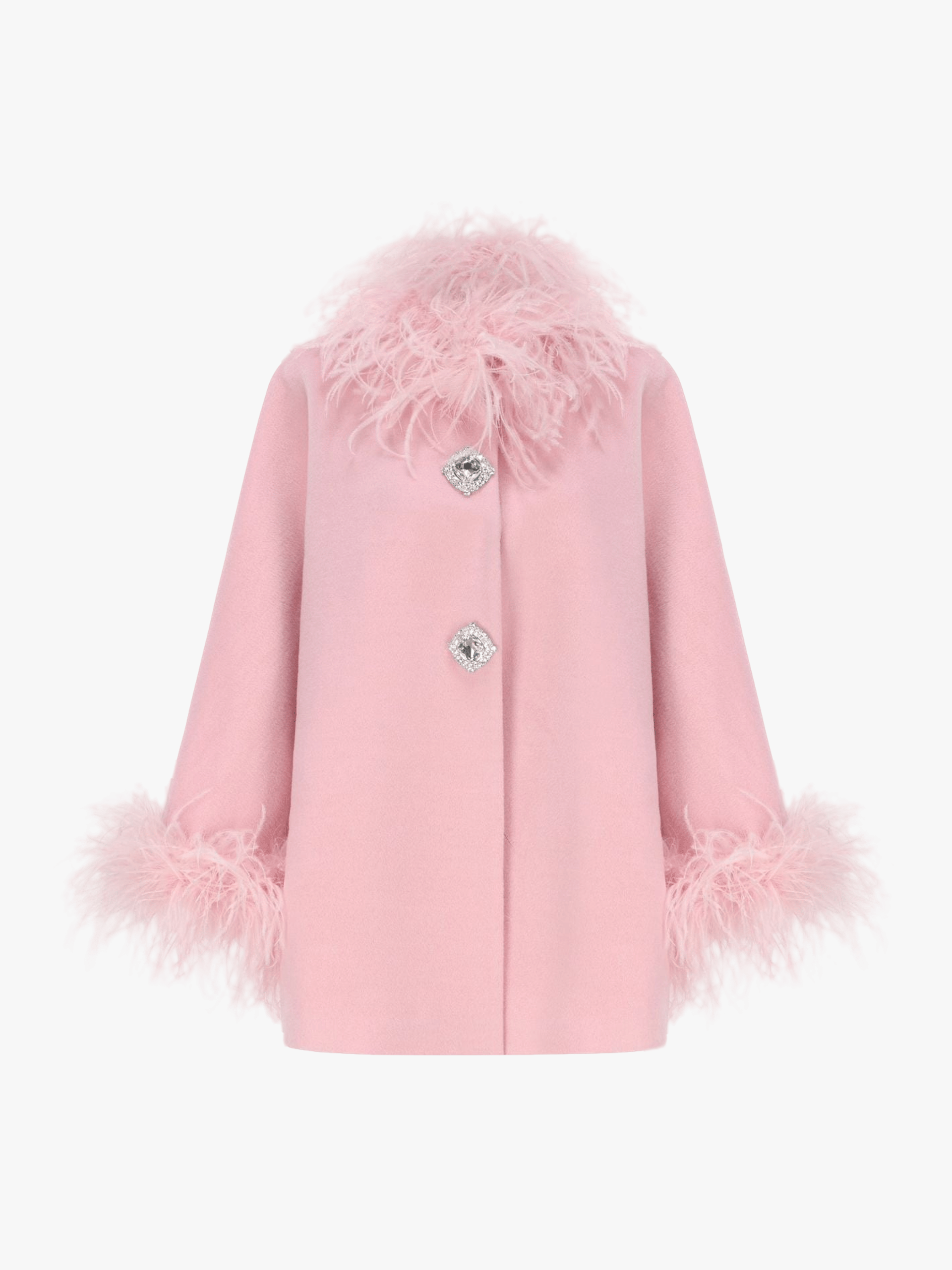 Angelica Feather Coat (Pink) made by Nana Jacqueline