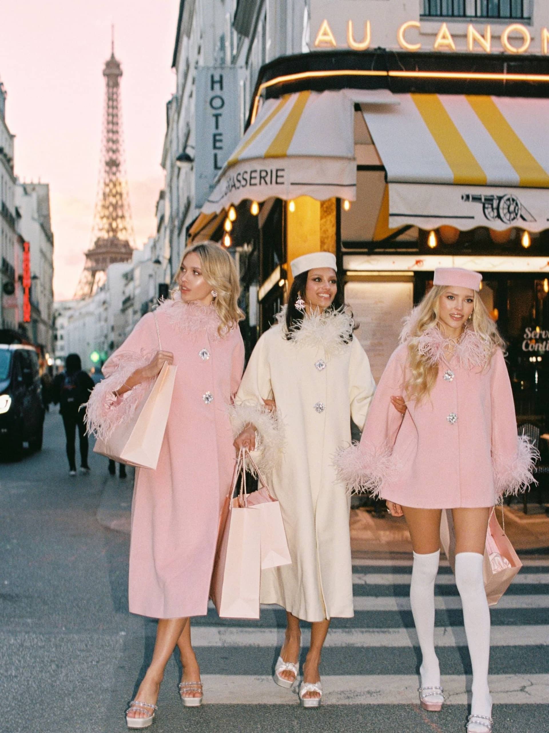 Angelica Feather Coat (Pink) made by Nana Jacqueline