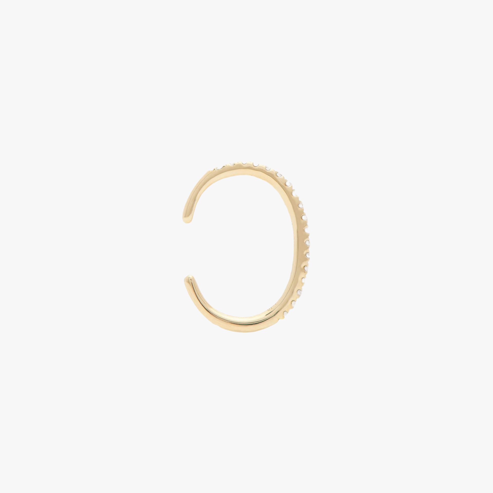 JUNO EAR CUFF - WHITE DIAMOND & YELLOW GOLD made by ENNUI