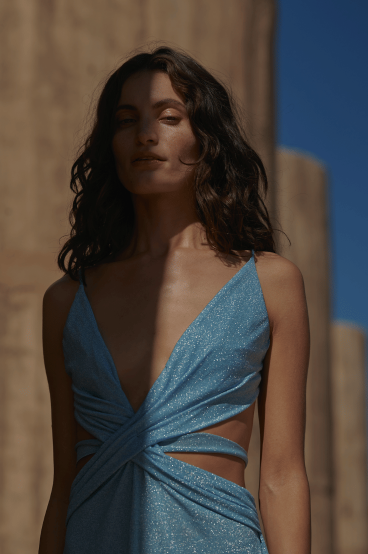 Arlett Dress in Blue made by BAOBAB