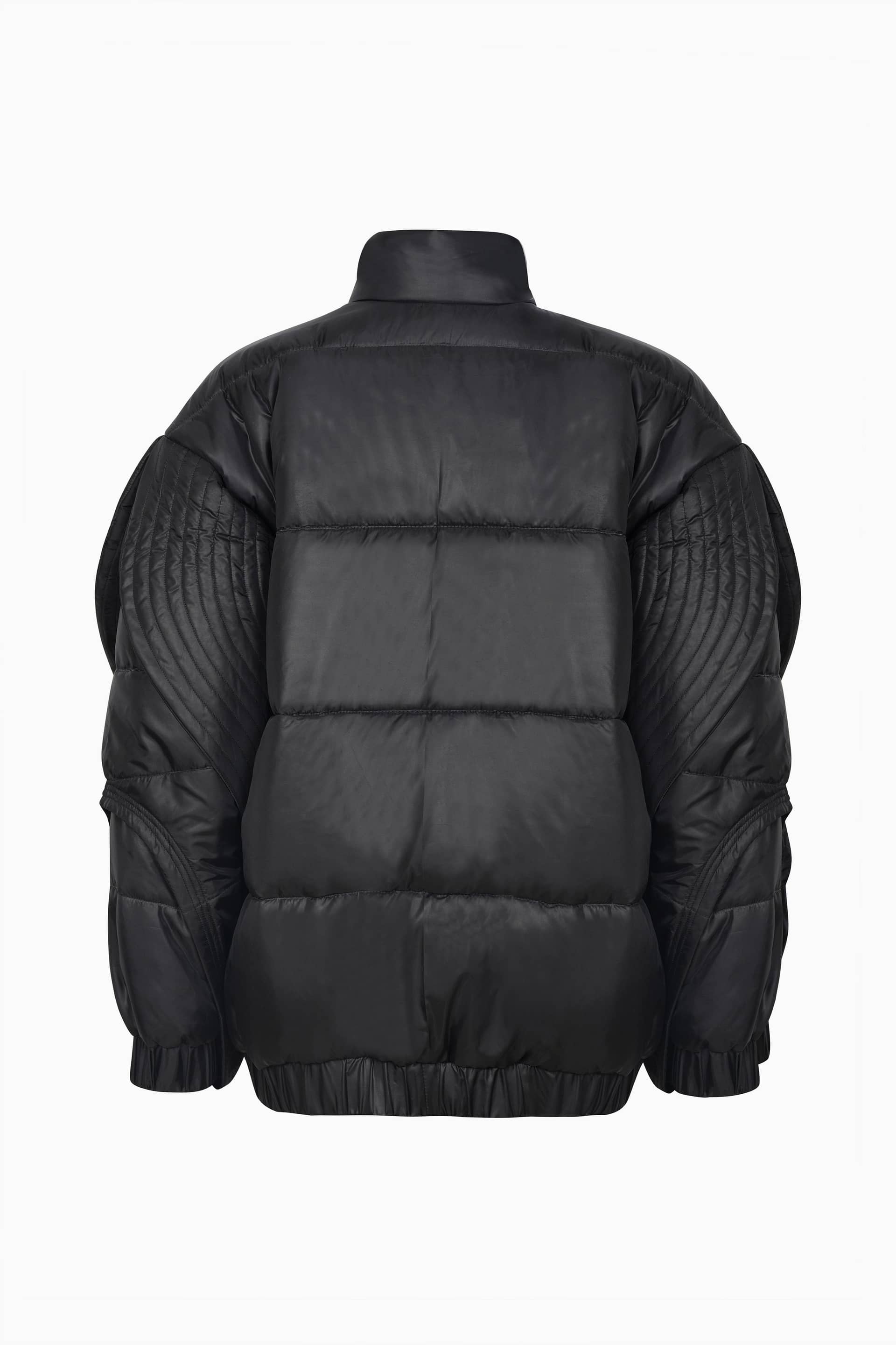 Black Puffer Jacket made by Szabo Sihag