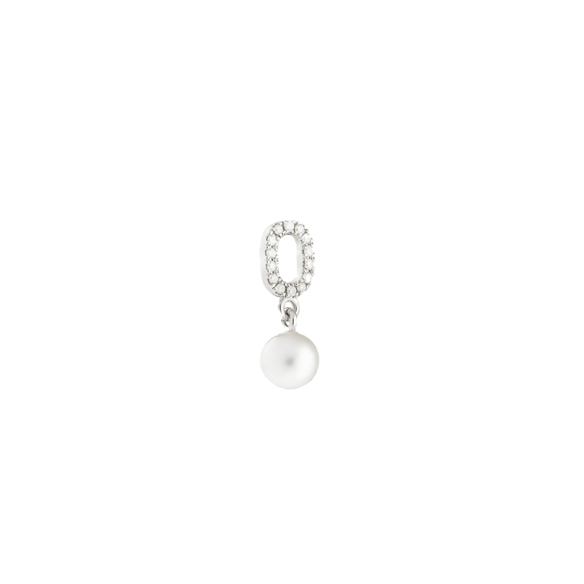 DIAMOND & PEARL PENDANT - WHITE GOLD made by ENNUI