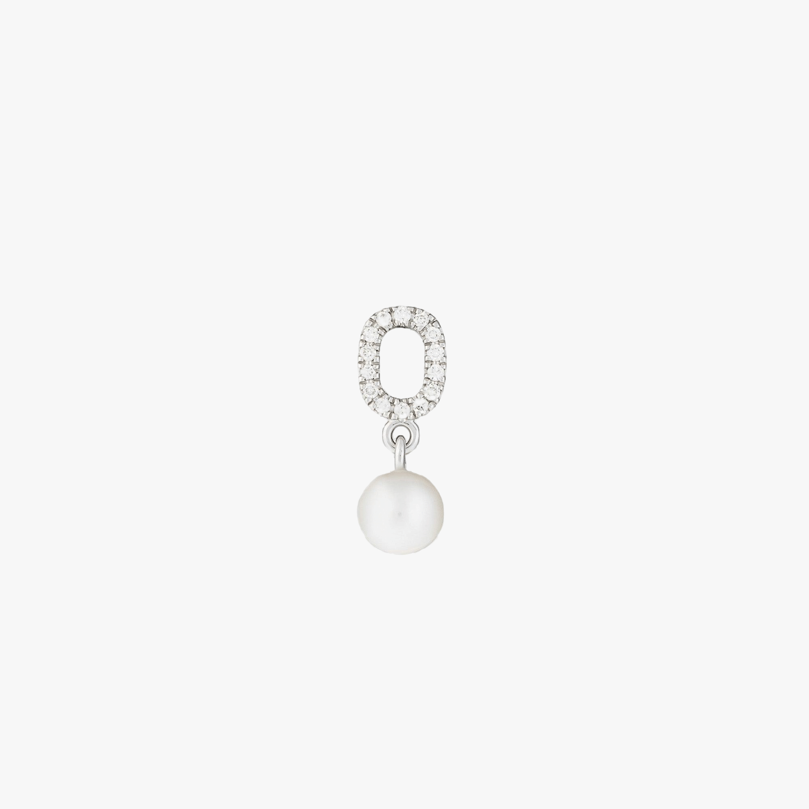 DIAMOND & PEARL PENDANT - WHITE GOLD made by ENNUI