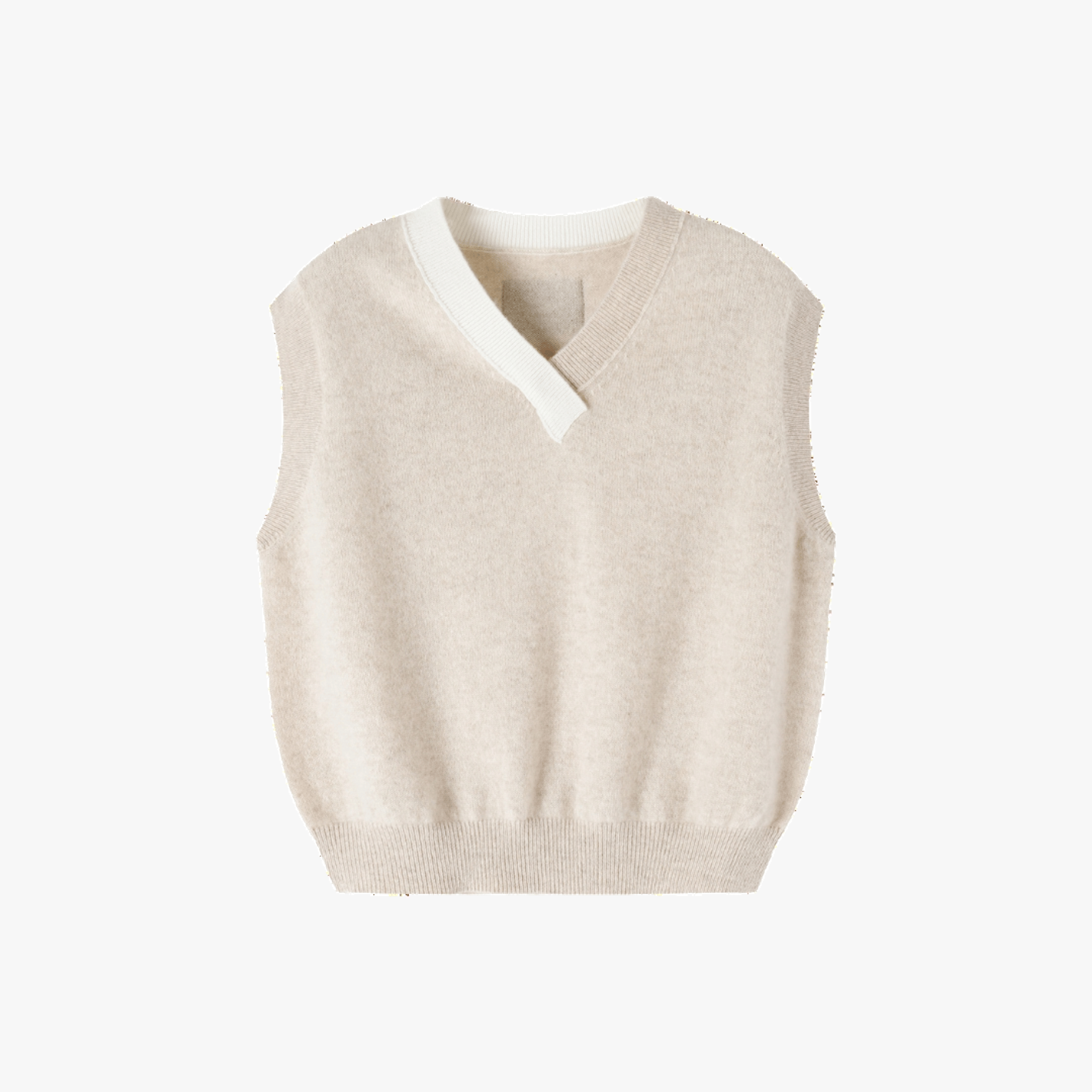 Organic Colour Undyed Cashmere Vest made by CozyU