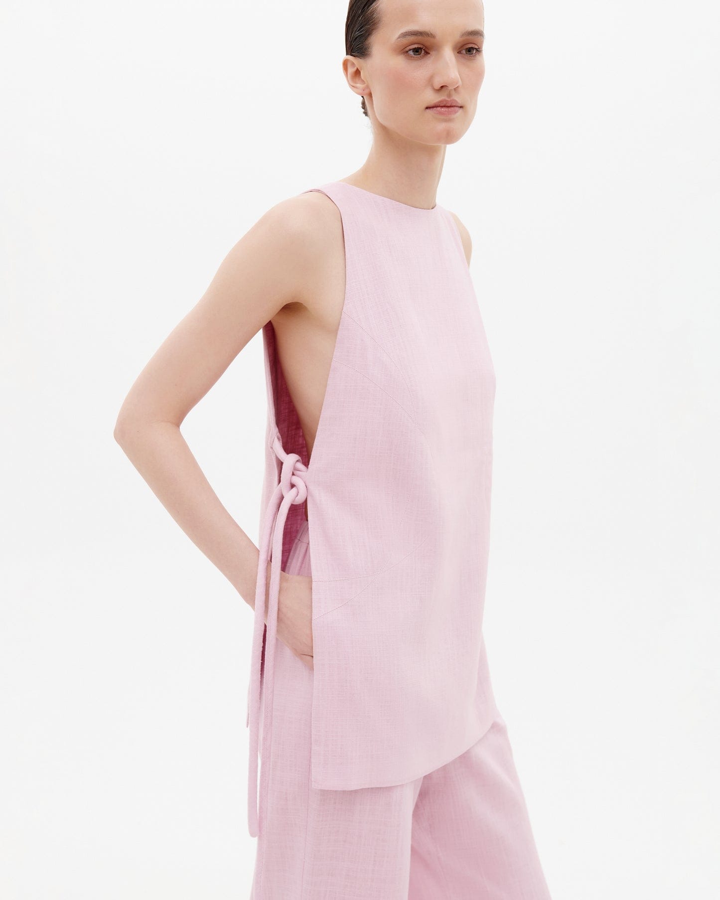 Extended G Top in Pink made by Gasanova