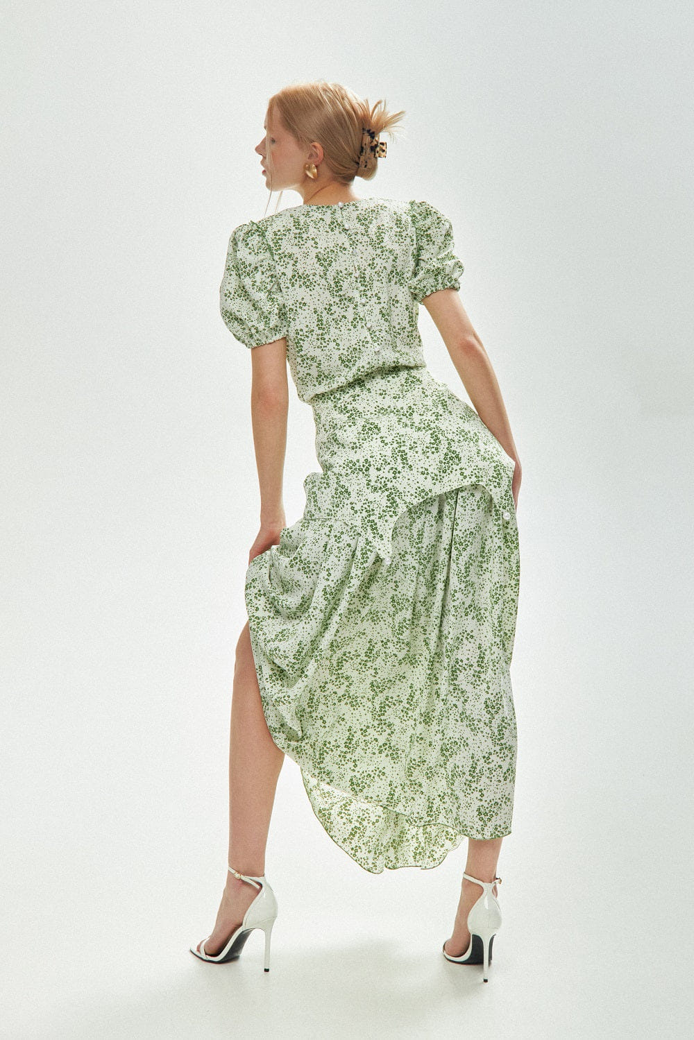 Maxi Dress With Flowers made by Guranda