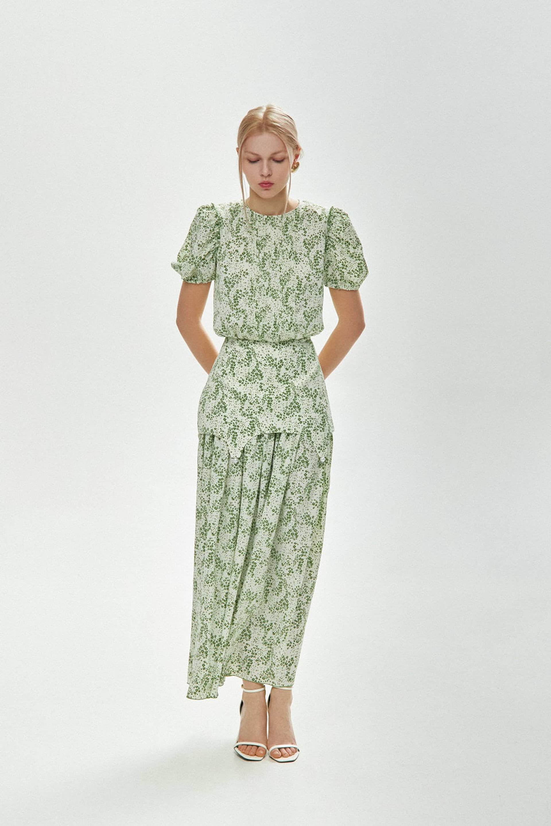 Maxi Dress With Flowers made by Guranda