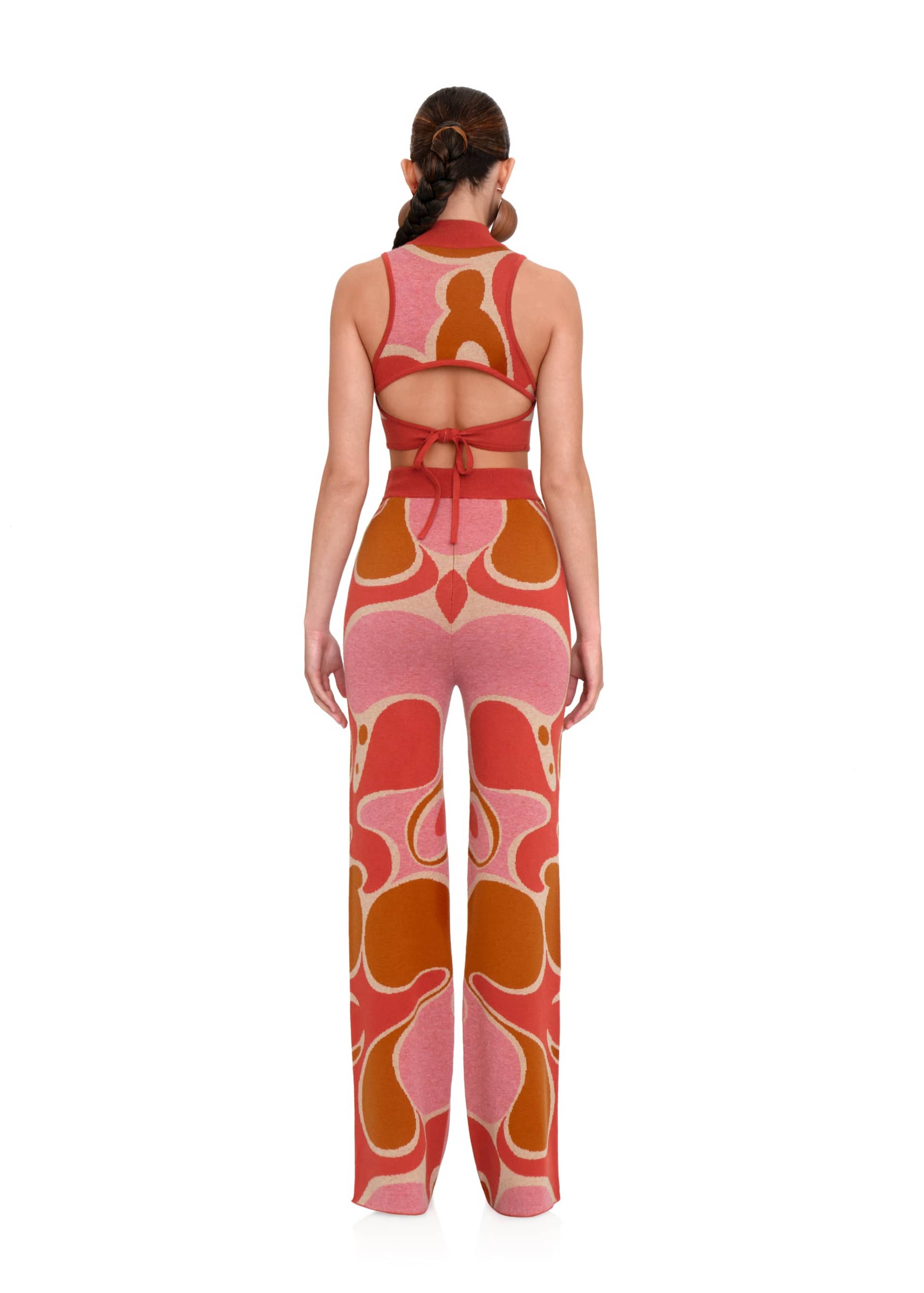 ALLY CARO PRINT KNIT PANTS made by Andrea Iyamah