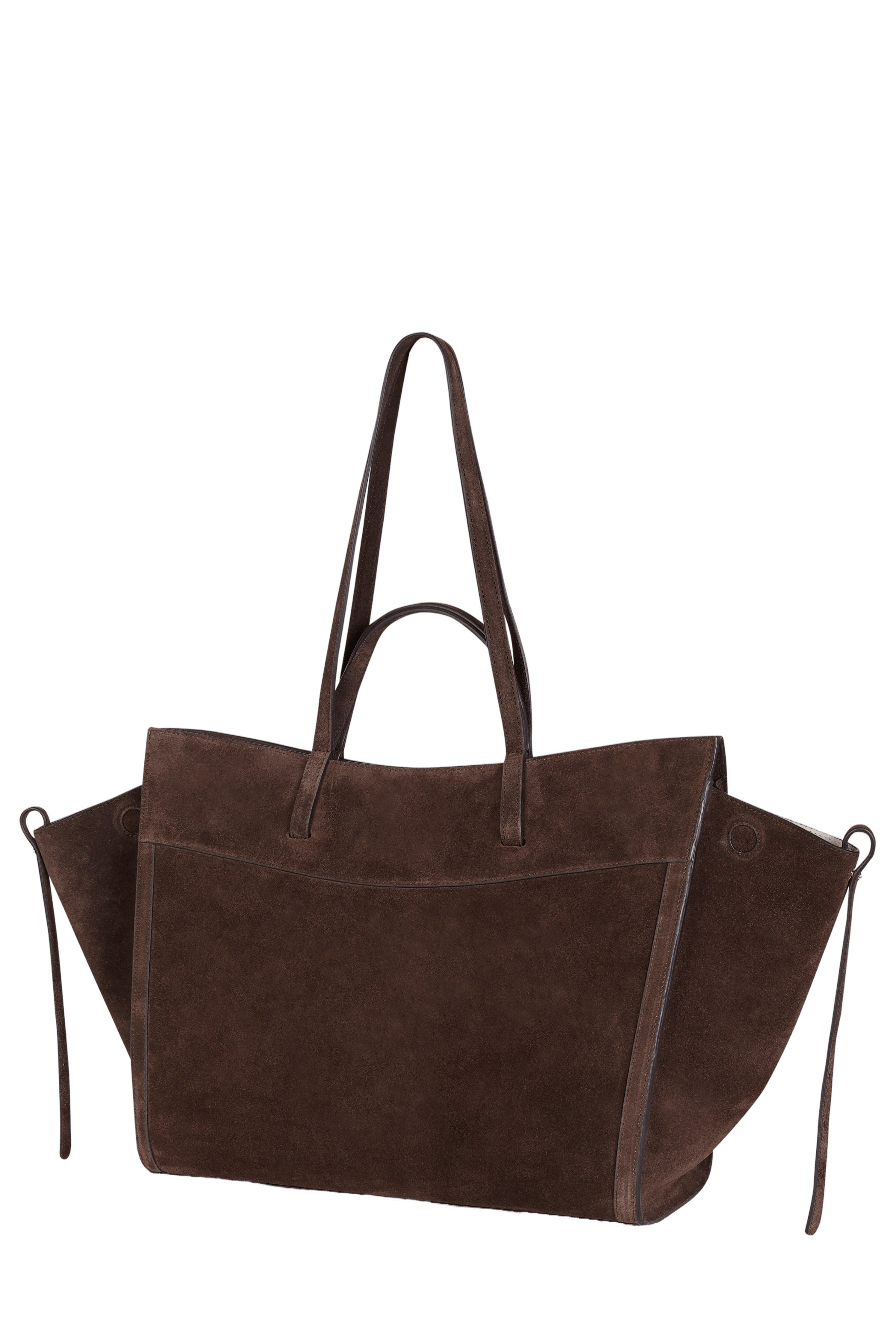 Shopping Bag Chocolat Suede made by Saonara
