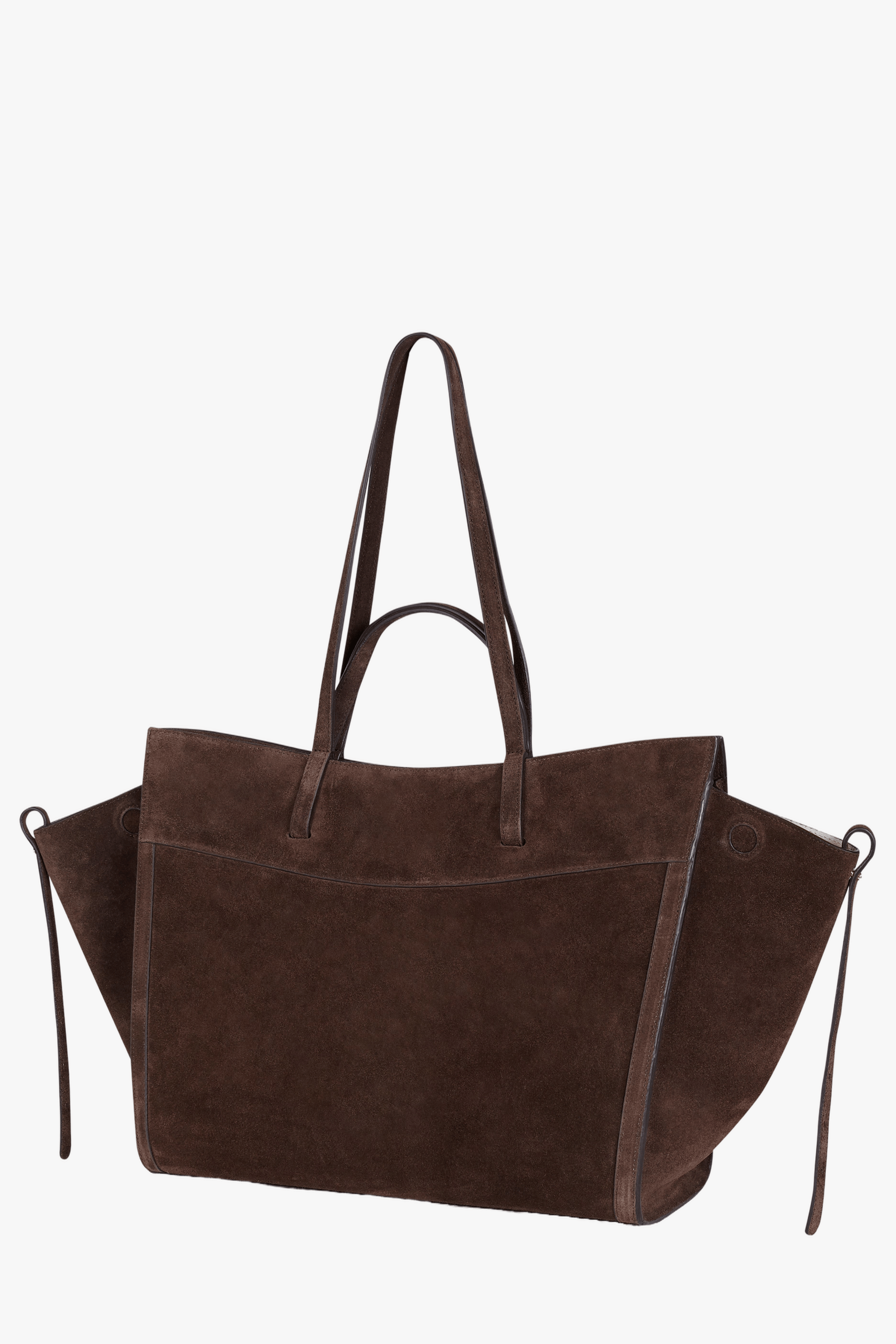 Shopping Bag Chocolat Suede made by Saonara