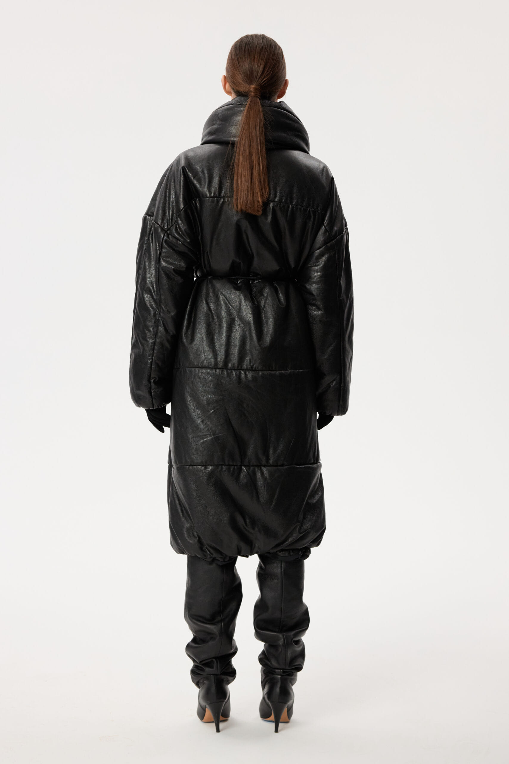 Long Leather Coat made by YAVORSKA