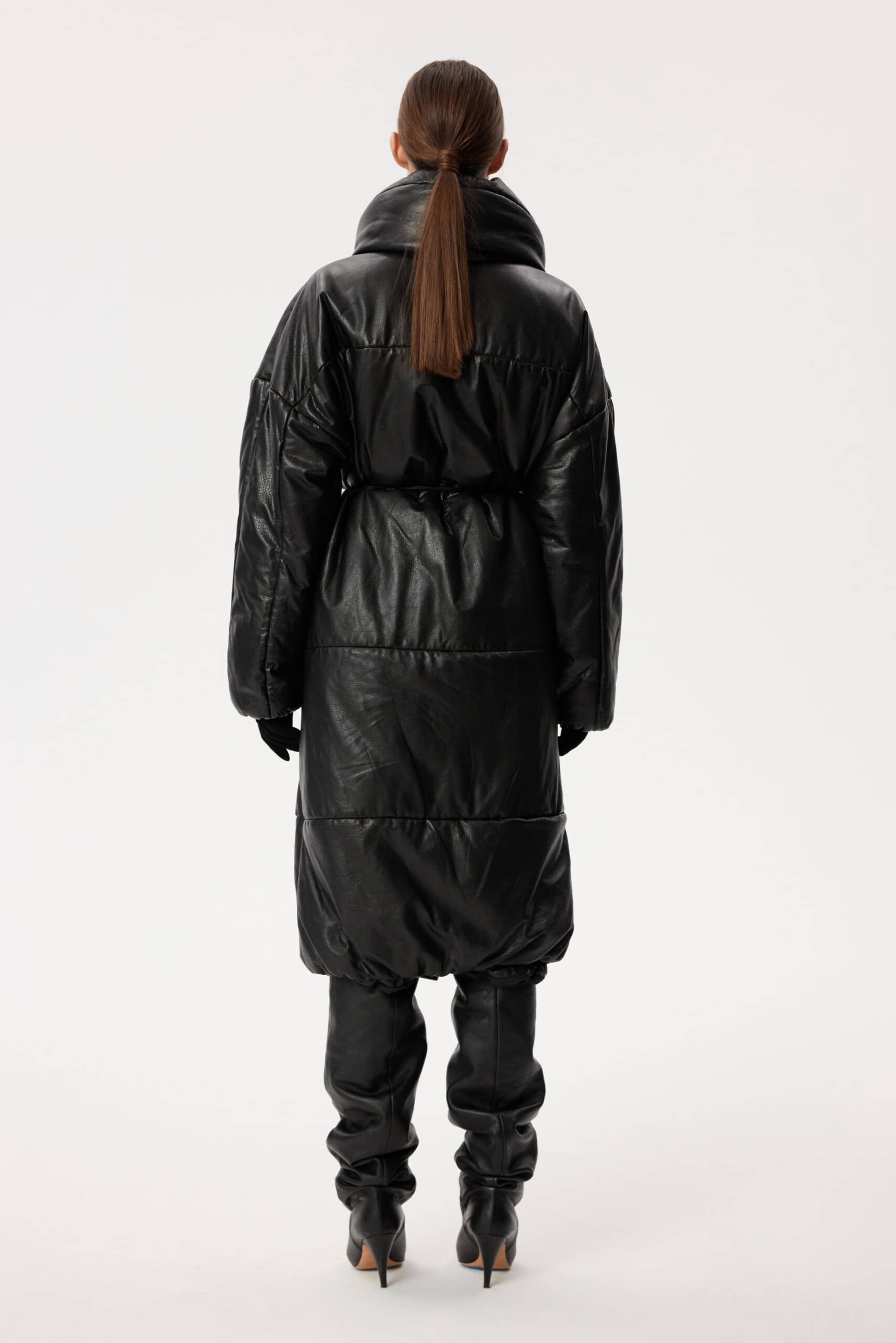 Long Leather Coat made by YAVORSKA