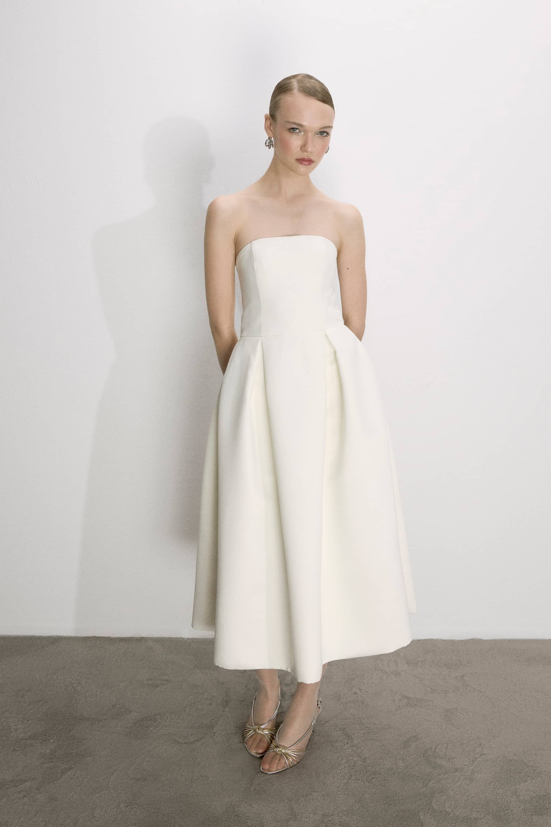 Lola Midi Dress In Vanilla Ice made by Nazli Ceren