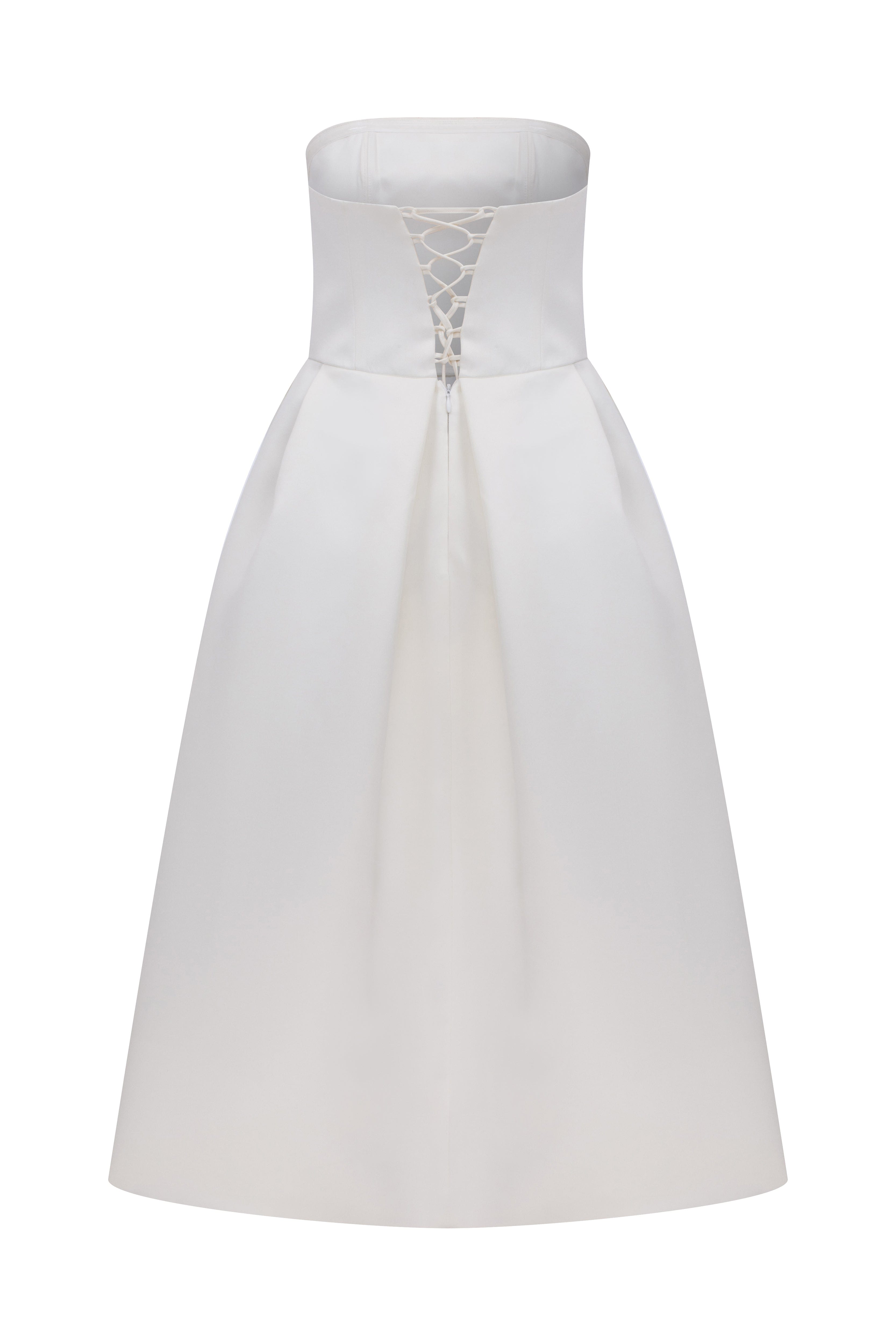 Lola Midi Dress In Vanilla Ice made by Nazli Ceren