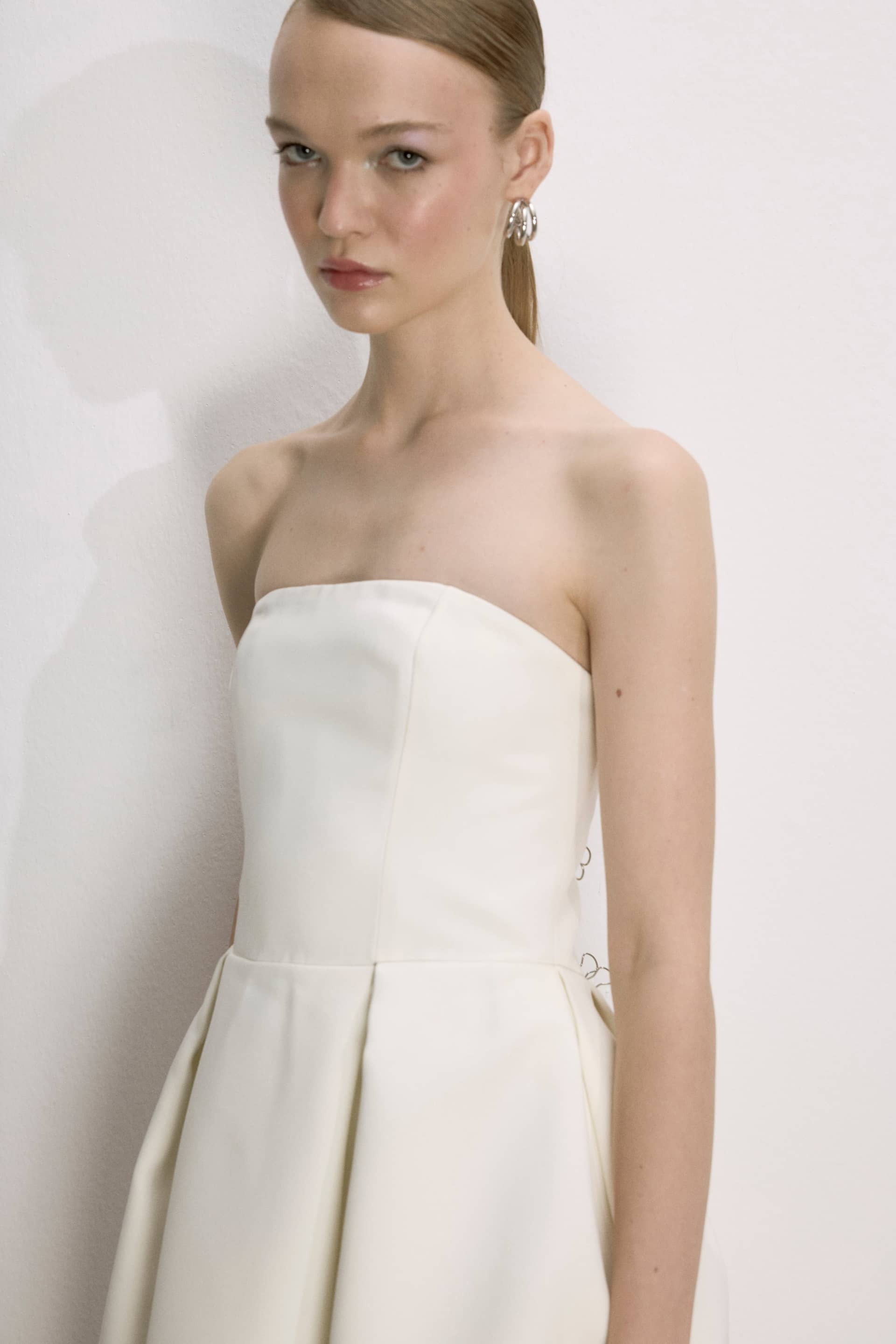 Lola Midi Dress In Vanilla Ice made by Nazli Ceren