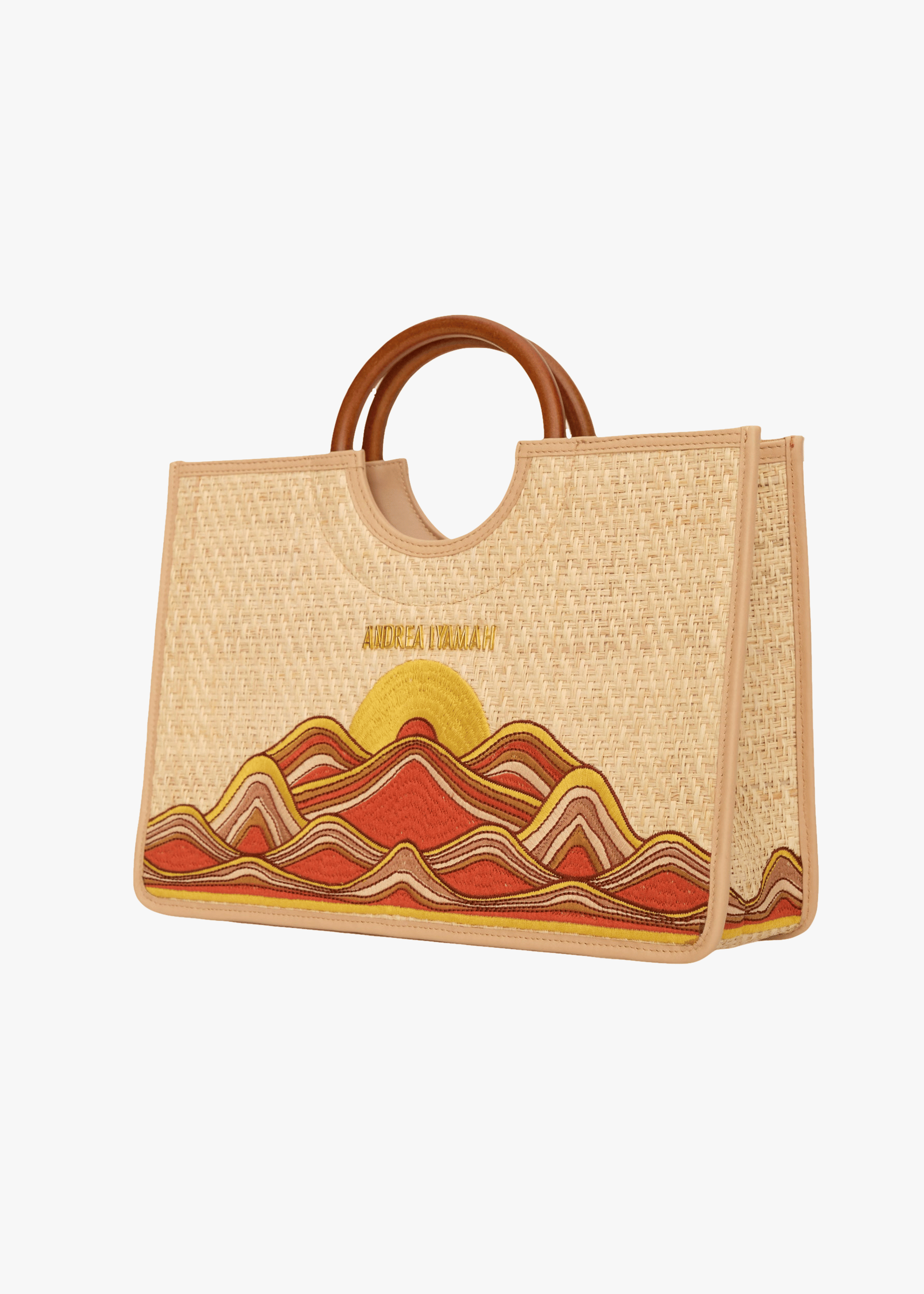 ILLO ESCAPE BAG MIDI in Beige made by Andrea Iyamah