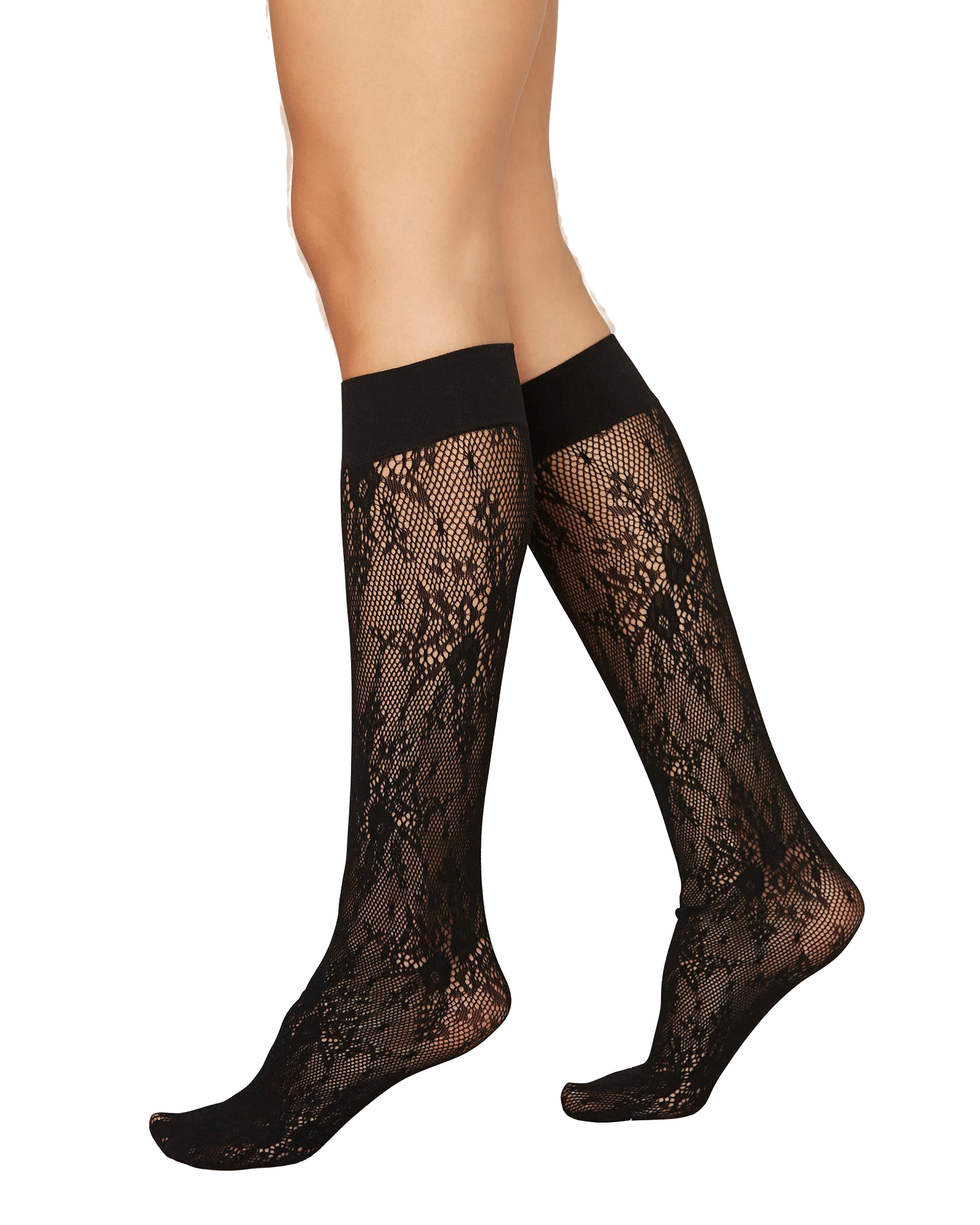 Rosa Lace Knee-Highs made by Swedish Stockings